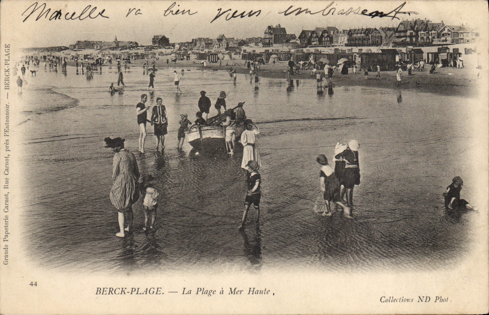 CPA Berck Plage la plage à Mer Haute 