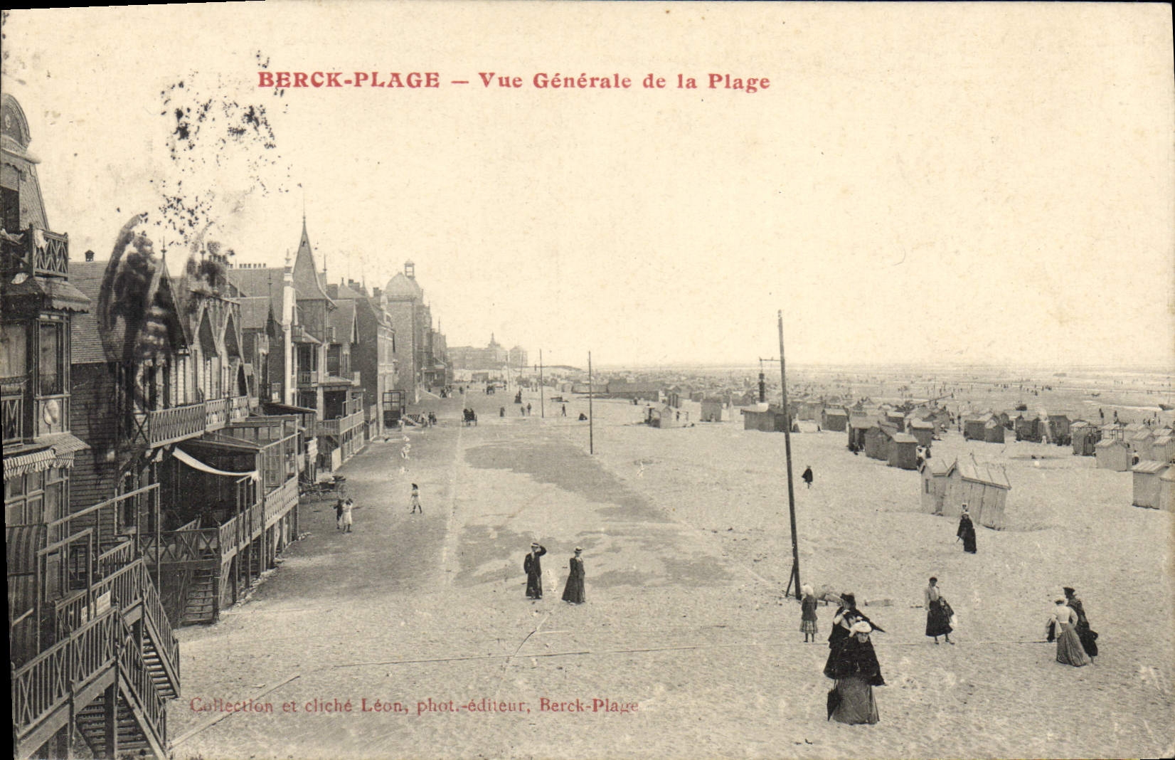 CPA Berck Plage vue generale de la plage 