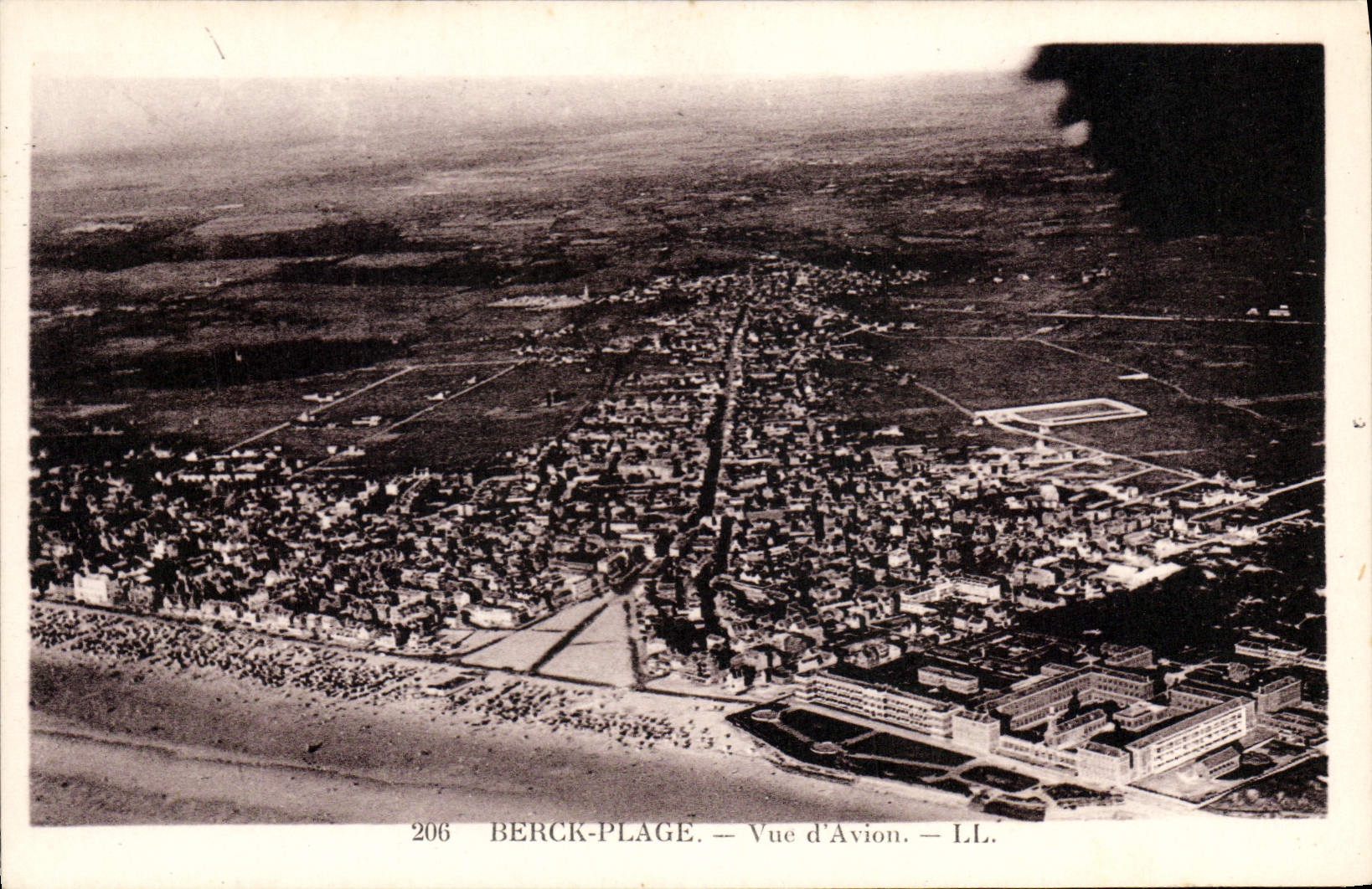CPA Berck Plage vue d'Avion 