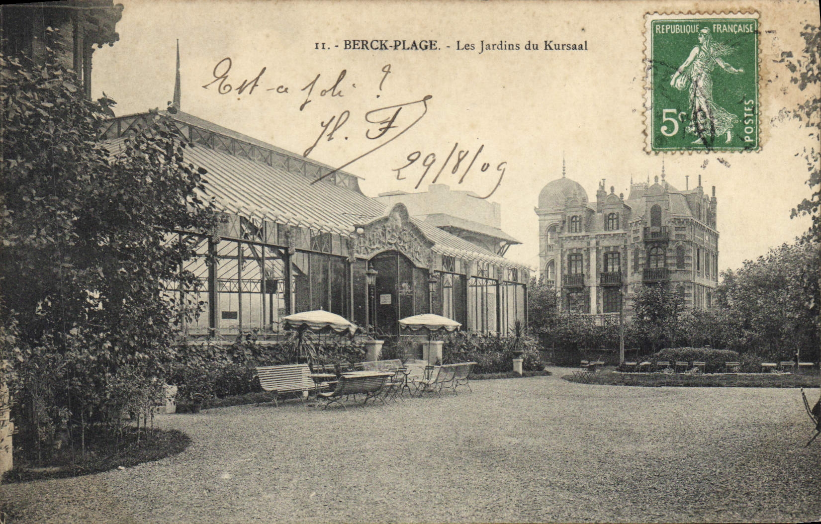 CPA Berck Plage les Jardins du Kursaal 