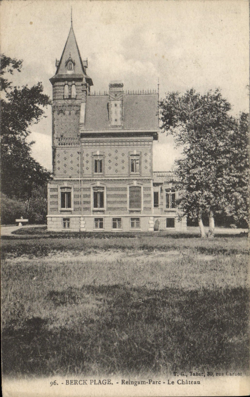CPA Berck Plage Reingan Parc le château