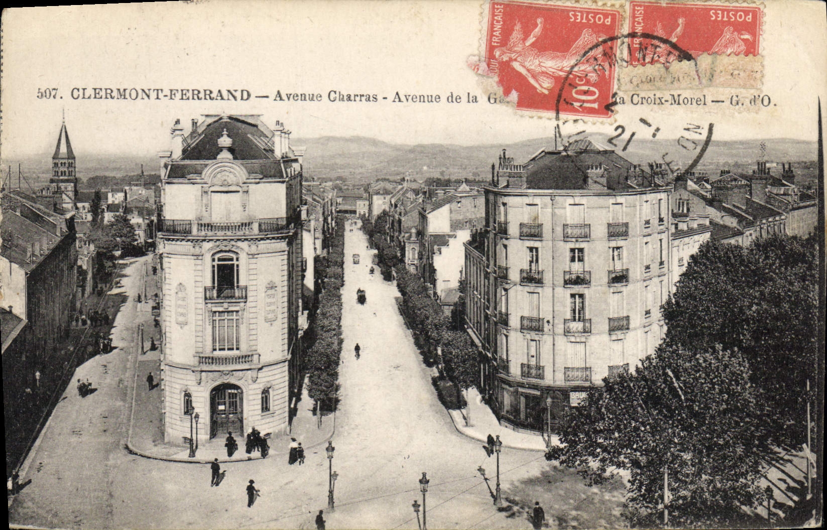 CPA Clermont Ferrand Avenue Charras