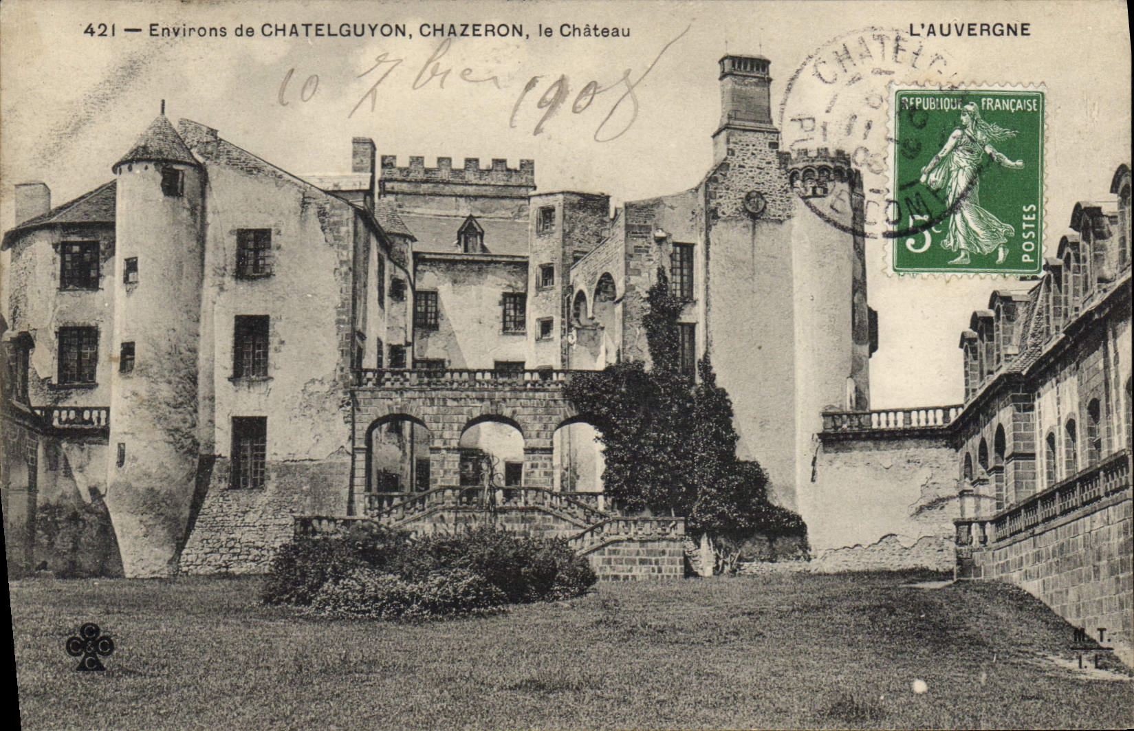 CPA Environs de Chatelguyon Chazeron le Château