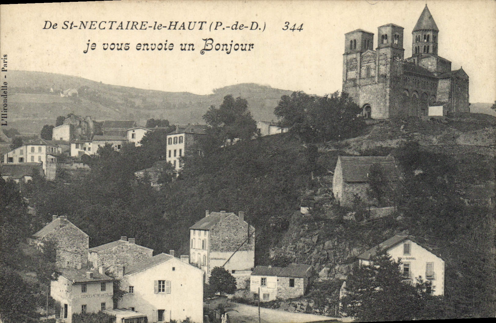CPA De St Nectaire le Haut vue générale