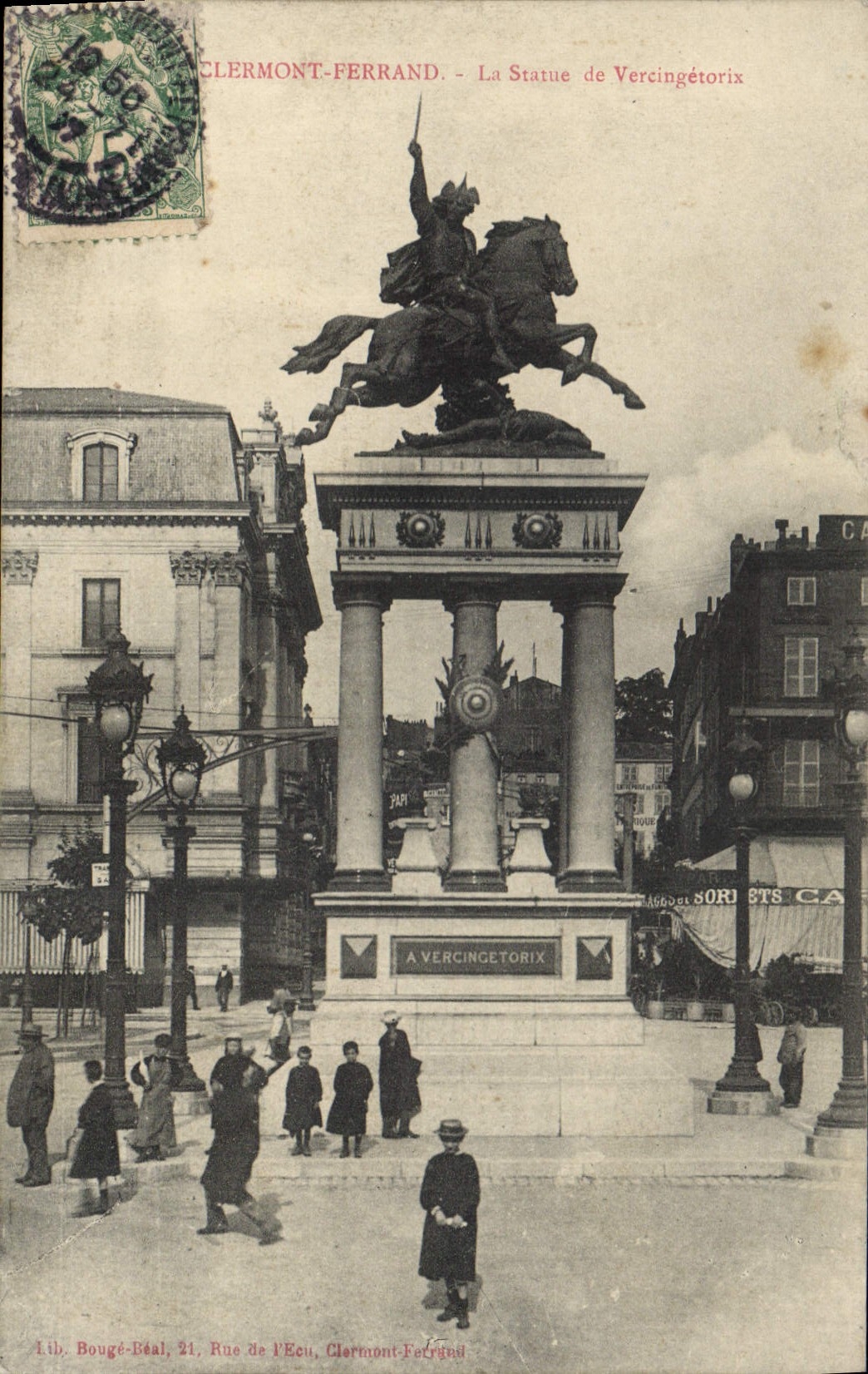 CPA Clermont Ferrand La Statue de Vercingetorix