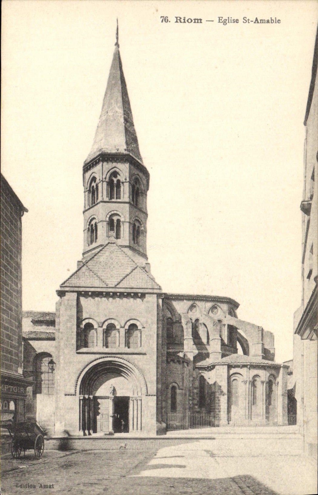 CPA Riom Eglise St Amable 
