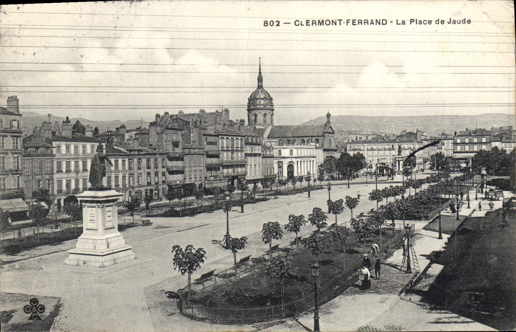 CPA Clermont Ferrand la place de Jaude