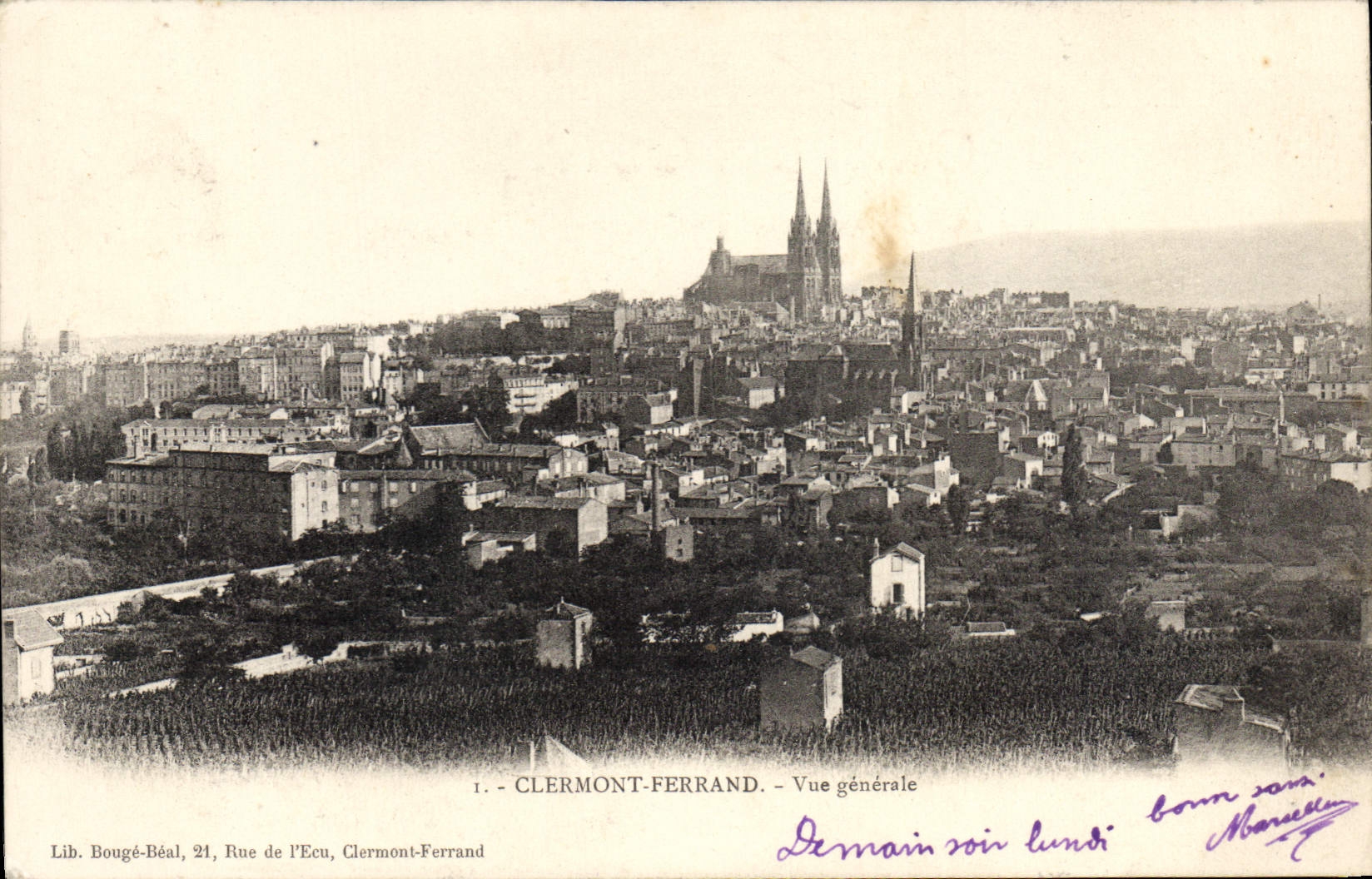 CPA Clermont Ferrand vue generale