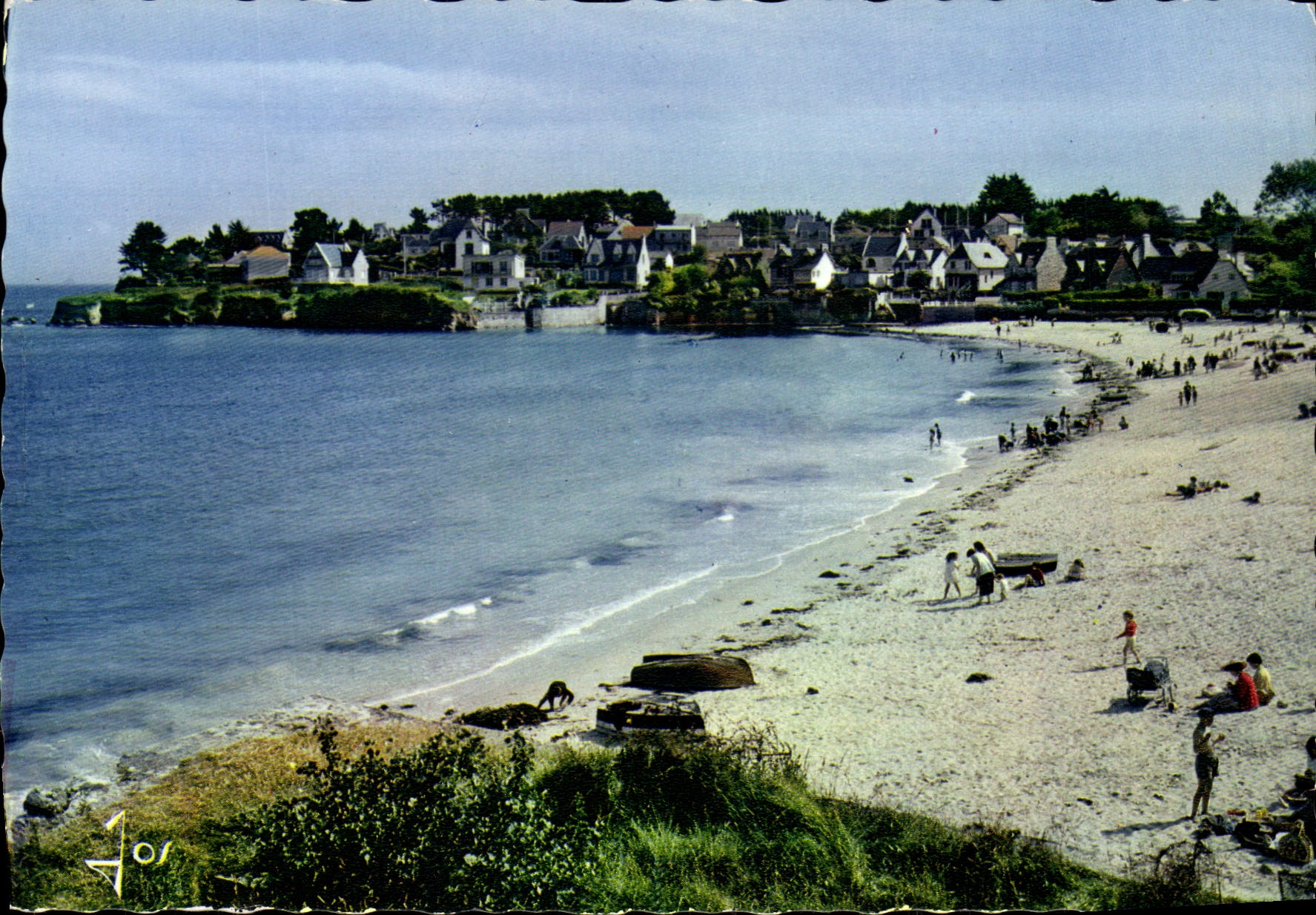 CPSM La Bretagne En Couleur Le Trez Hir Finistere La Grande Plage
