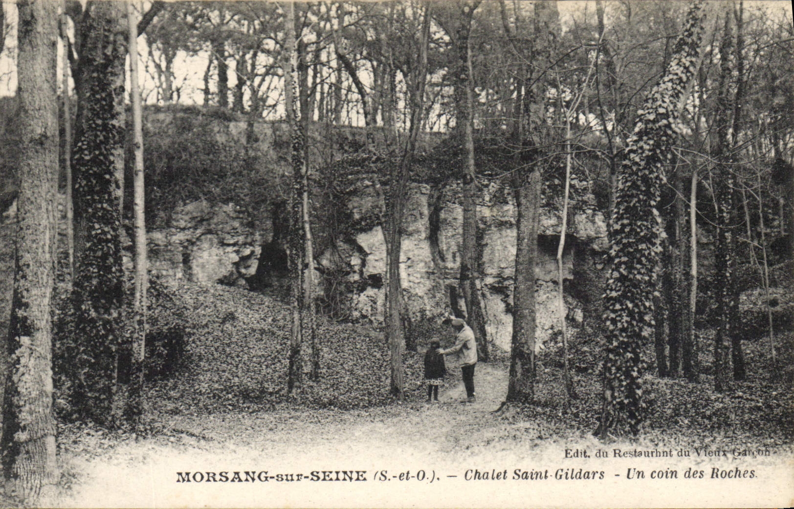 CPA Morsang sur Seine S et O Chalet Saint Gildars un coin des Roches 
