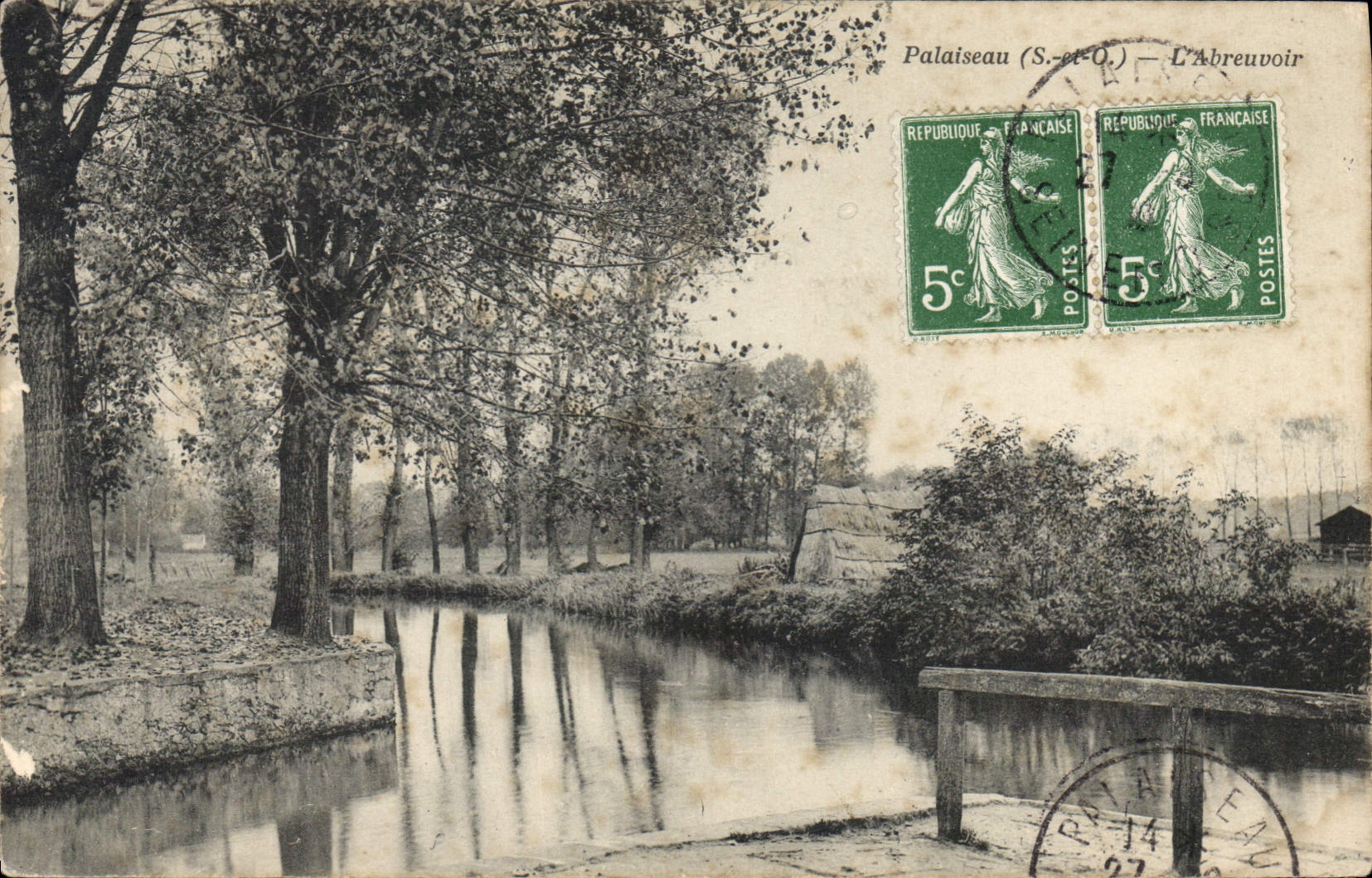 CPA palaiseau S et O l'Abreuvoir 