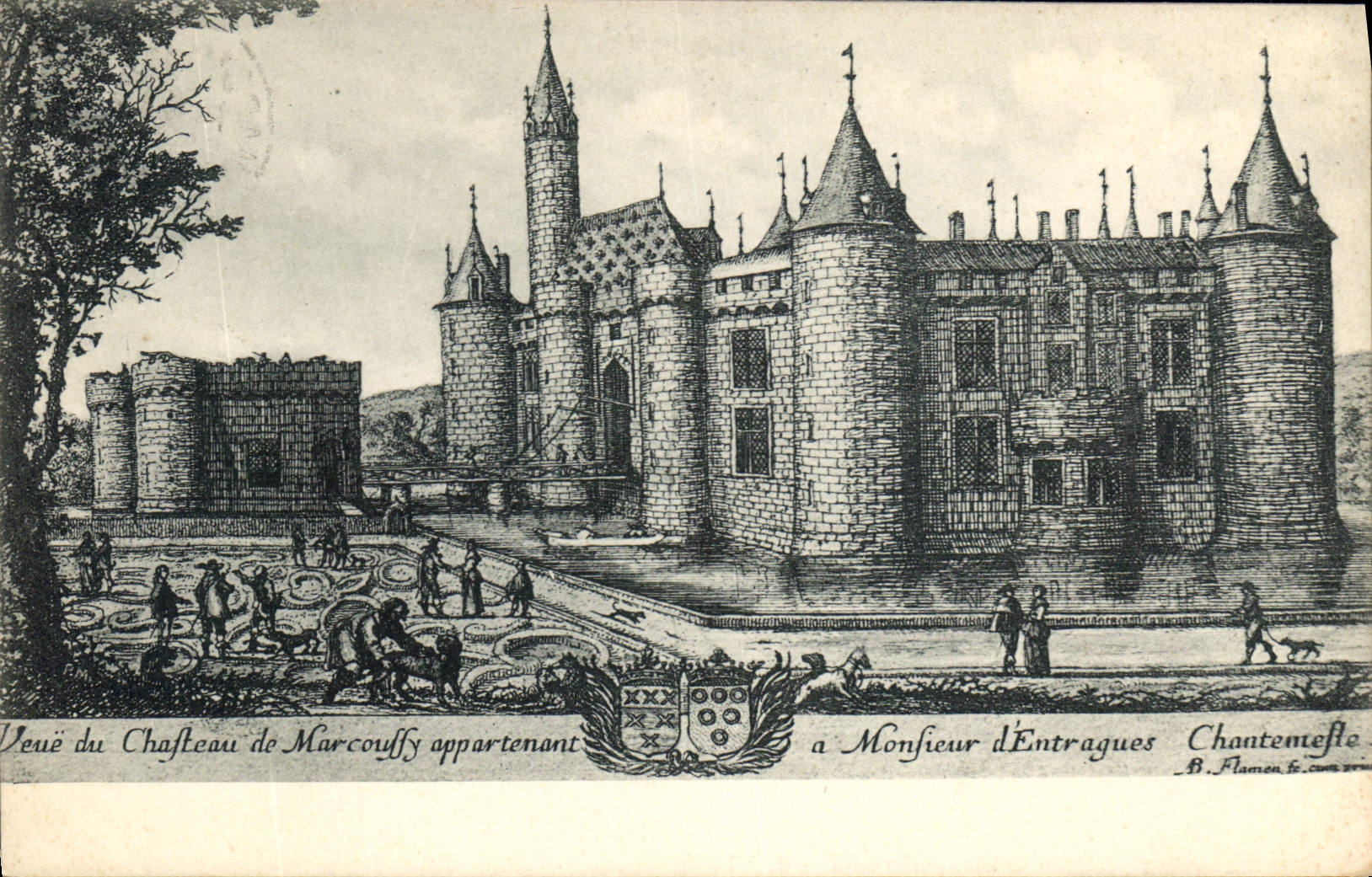 CPA Vue du Chafteau de Marcouffy appartenant à Monfieur d'Entragues Chantentefte 