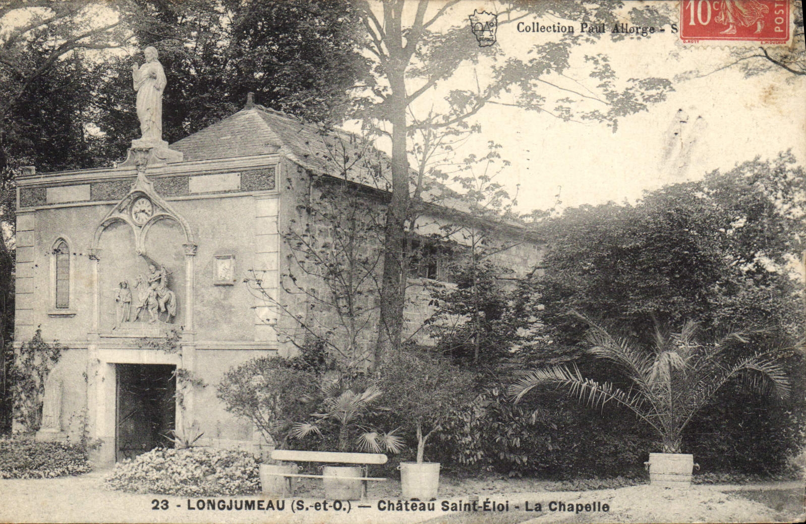 CPA Longjumeau S et O chateau Saint Eloi la Chapelle