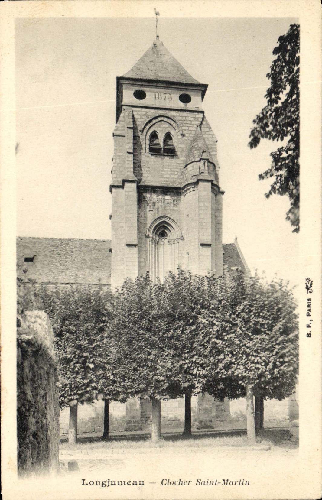 CPA Longjumeau Clocher Saint Martin 