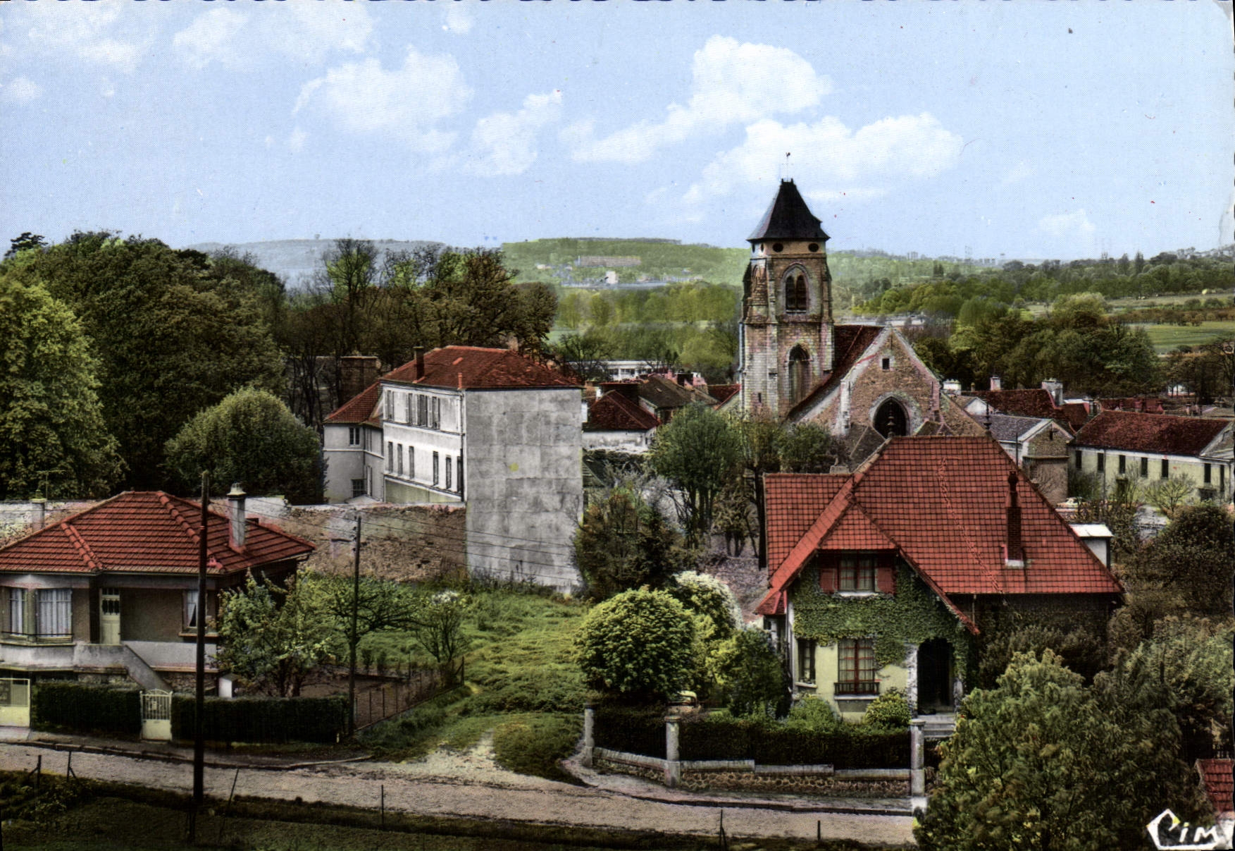 CPSM Longjumeau Essonne l'eglise 