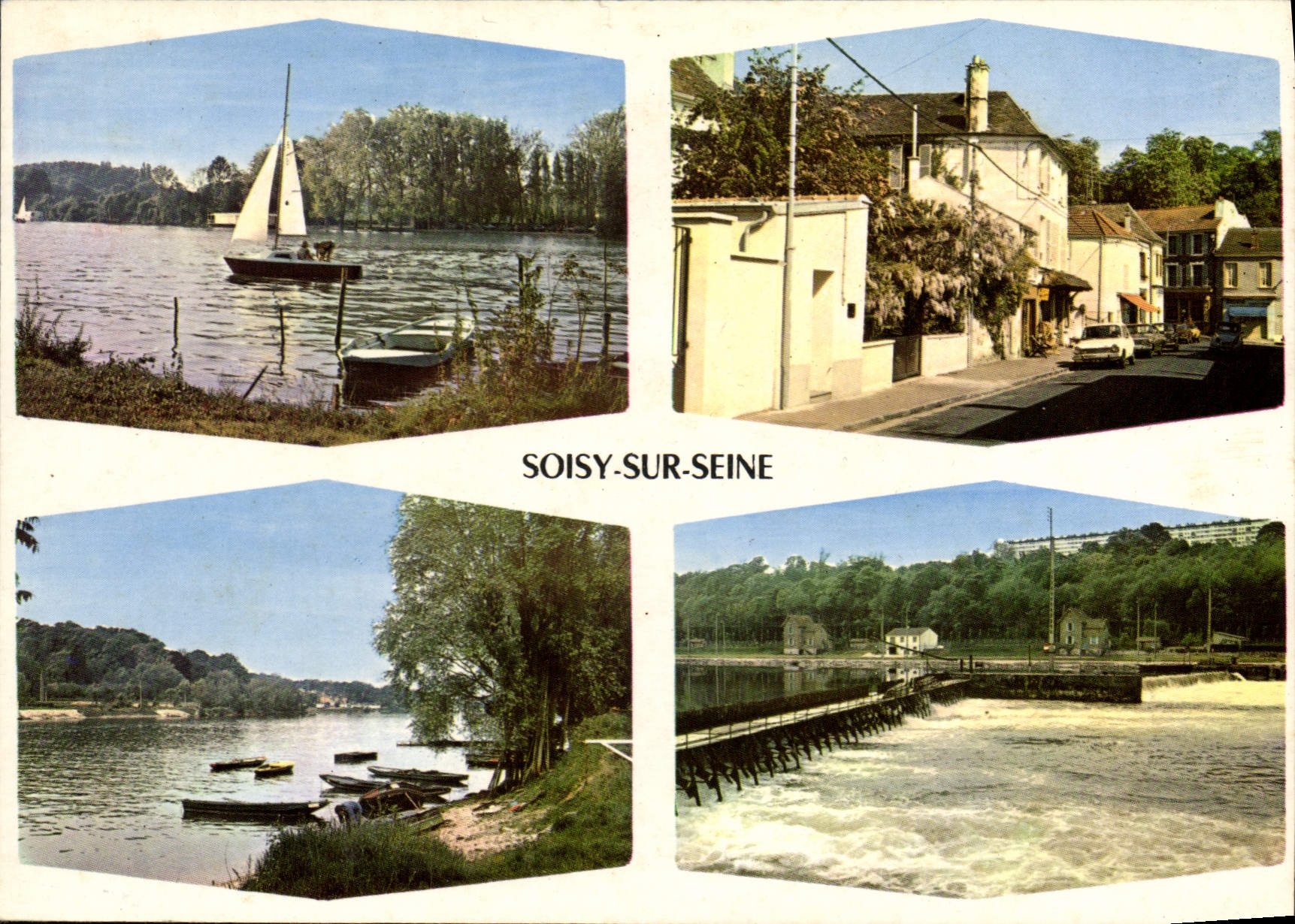 CPSM Soisy sur Seine Image de france Divers aspects de la ville 