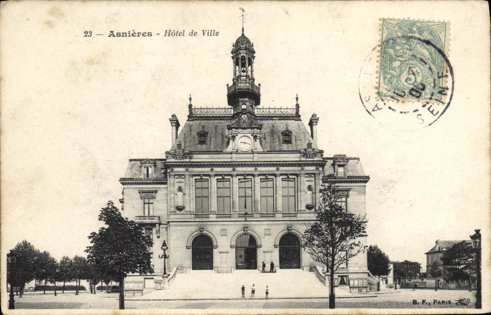 CPA Asnieres Hotel de Ville