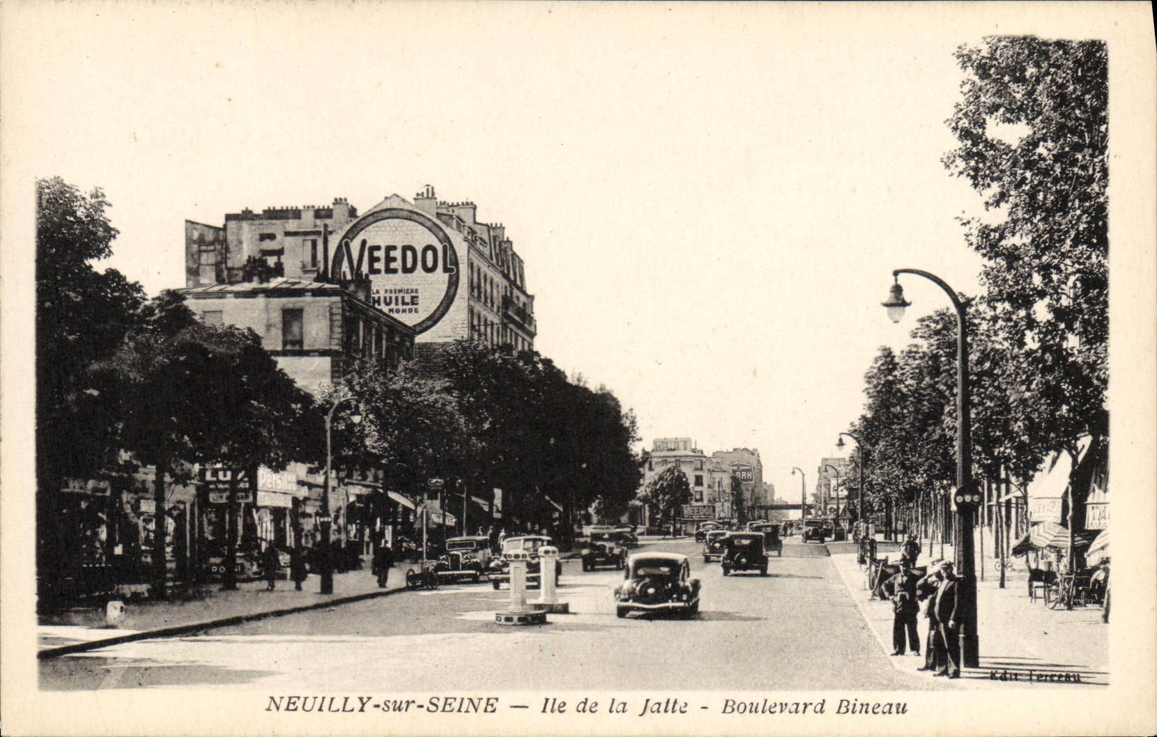 CPA Neuilly sur Seine Ile de la Jatte Boulevard Bineau