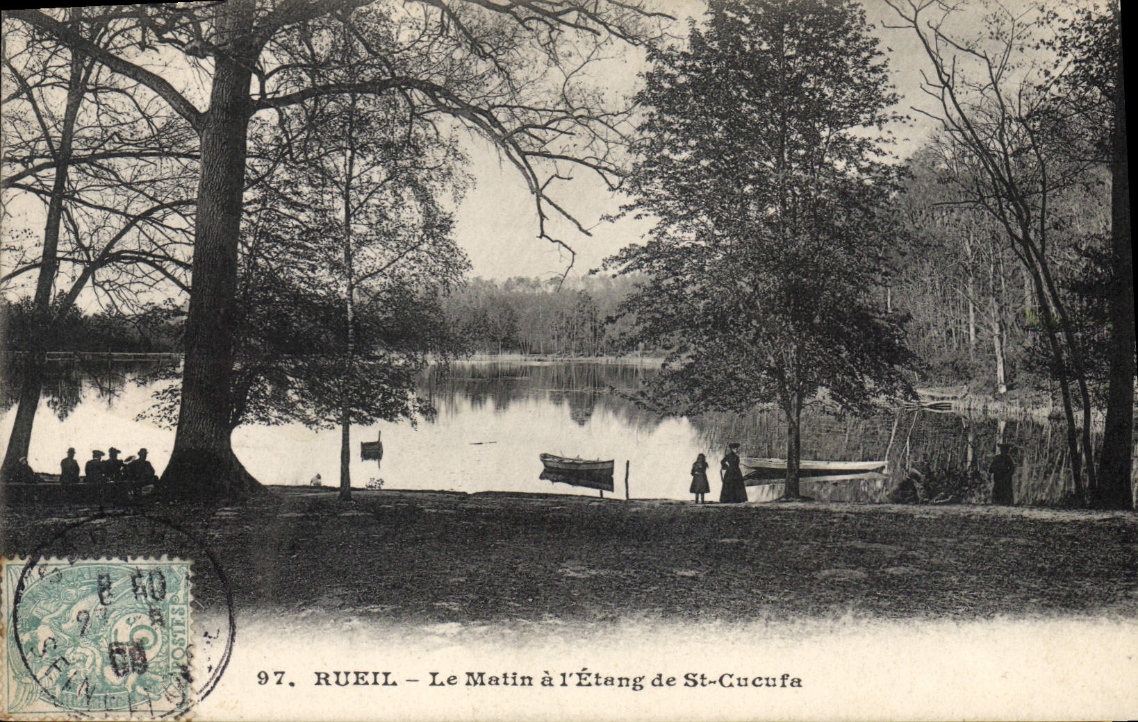CPA Rueil Le Matin a l'Etang de St Cucufa