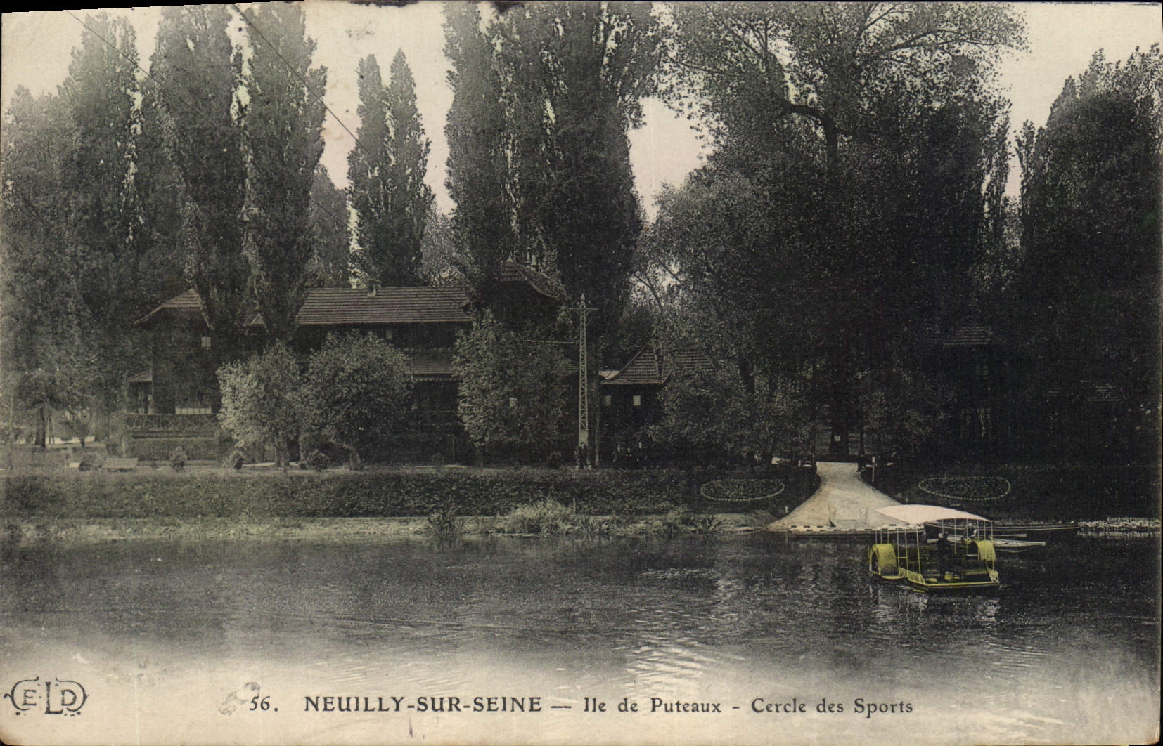 CPA Neuilly sur Seine Ile de Puteaux Cercle des Sports