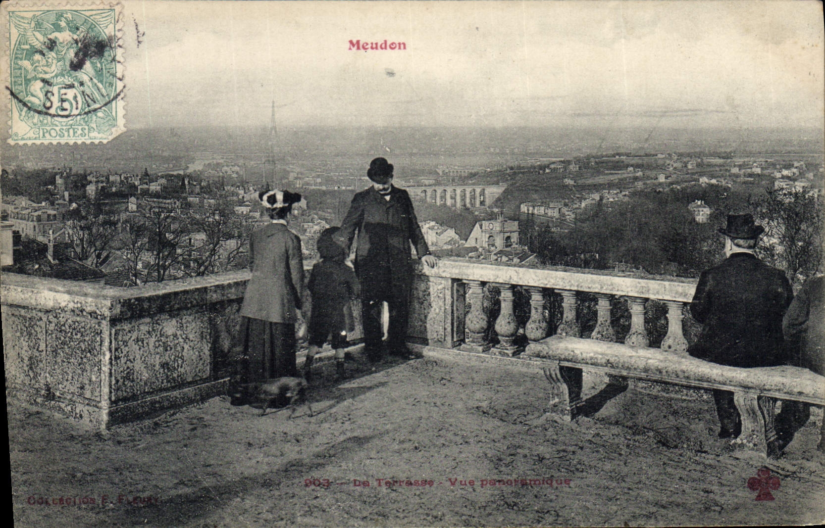 CPA Meudon Terrasse Vue panoramique
