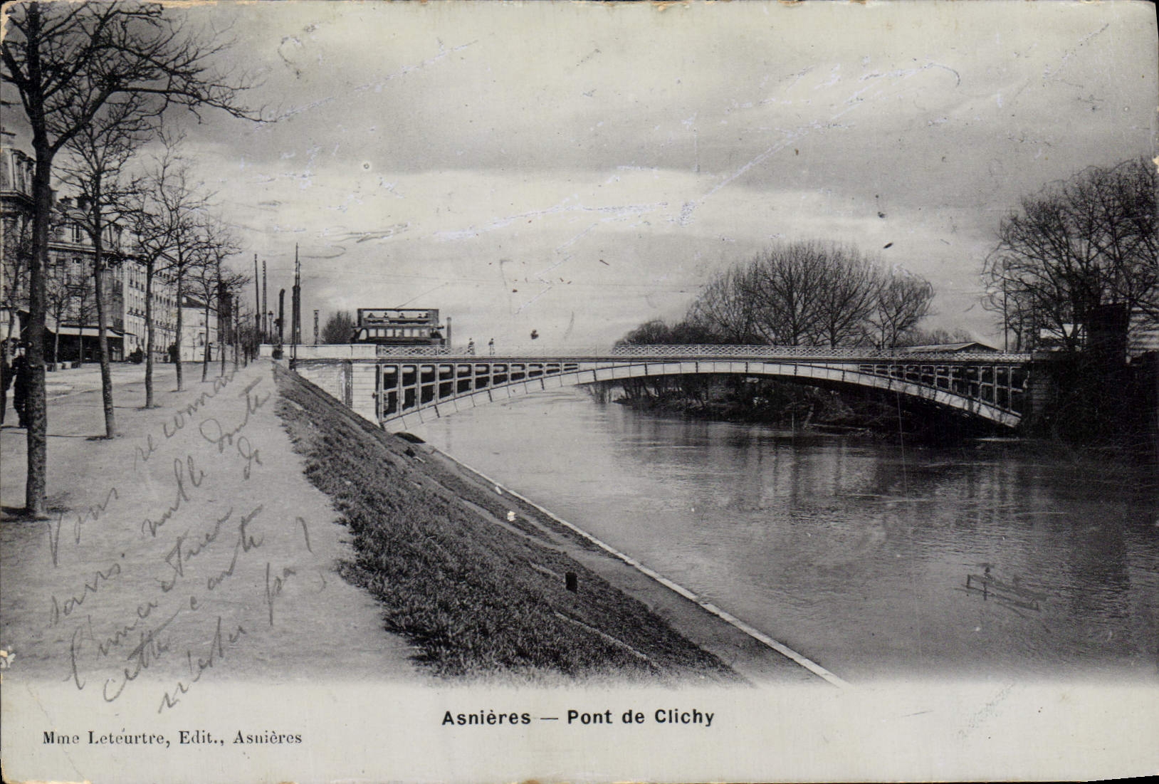 CPA Asnieres Pont de Clichy