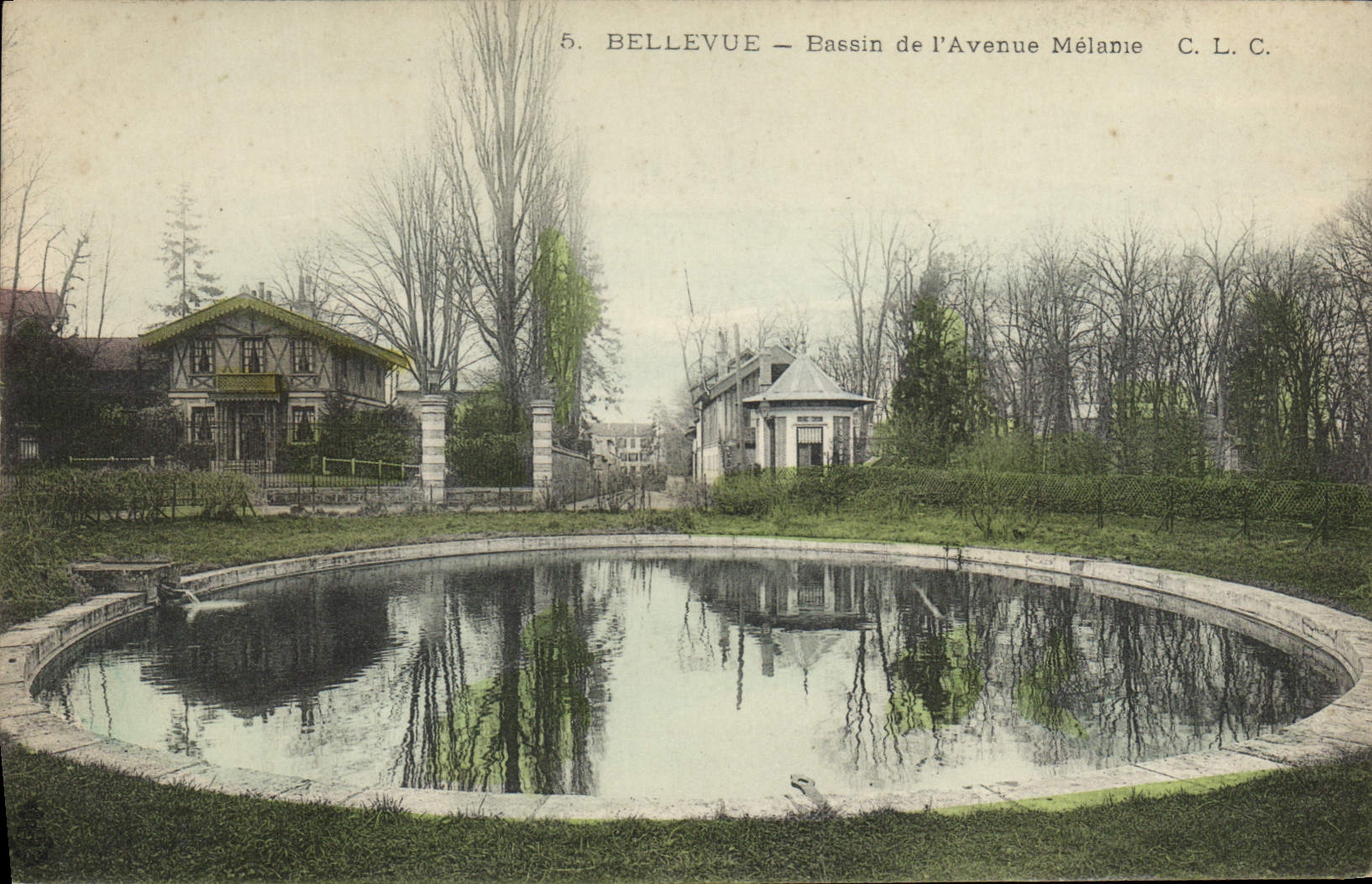 CPA Bellevue Bassin de l'Avenue Melanie