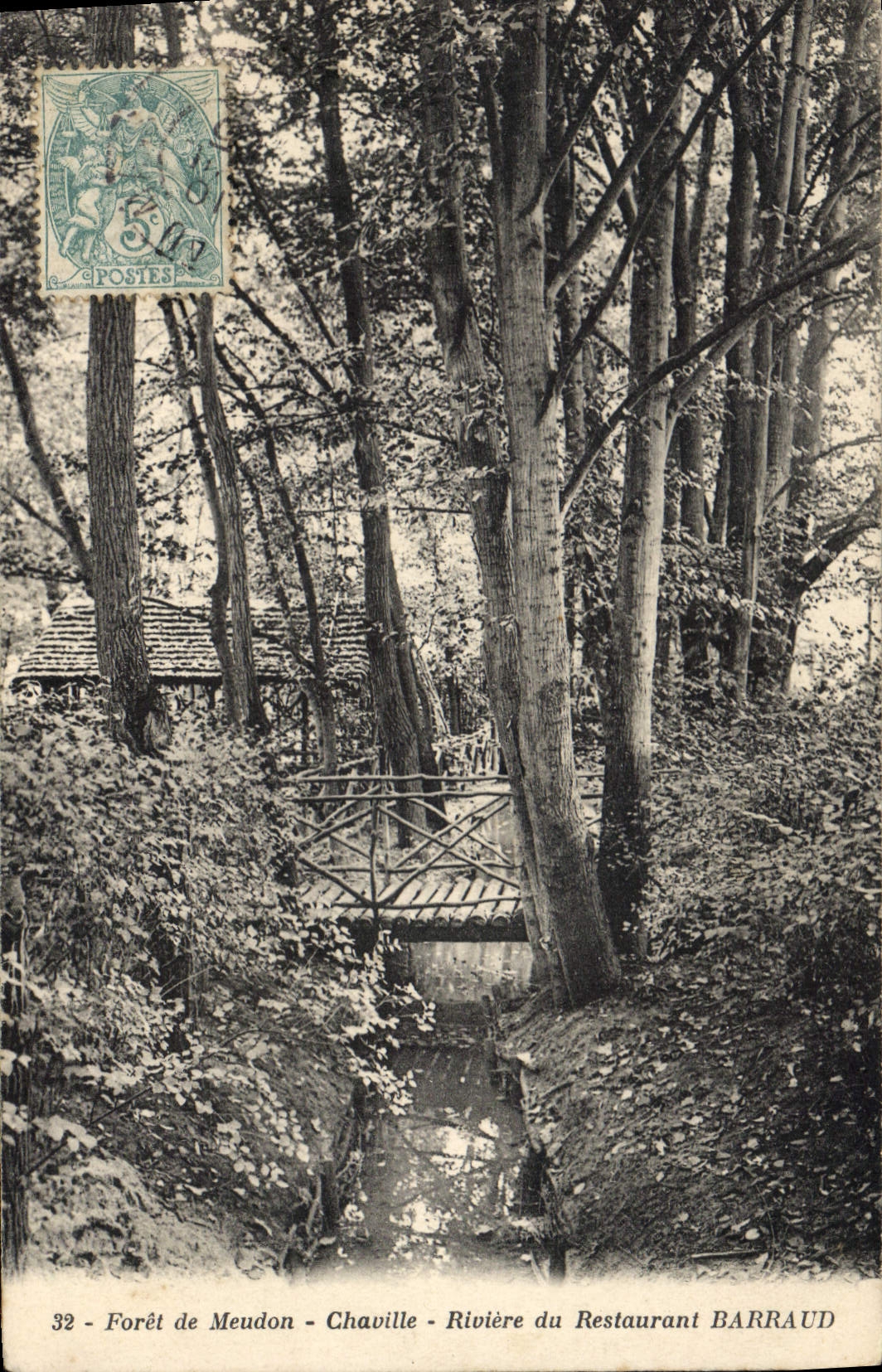 CPA Foret de Meudon Chaville Riviere du Restaurant Barraud