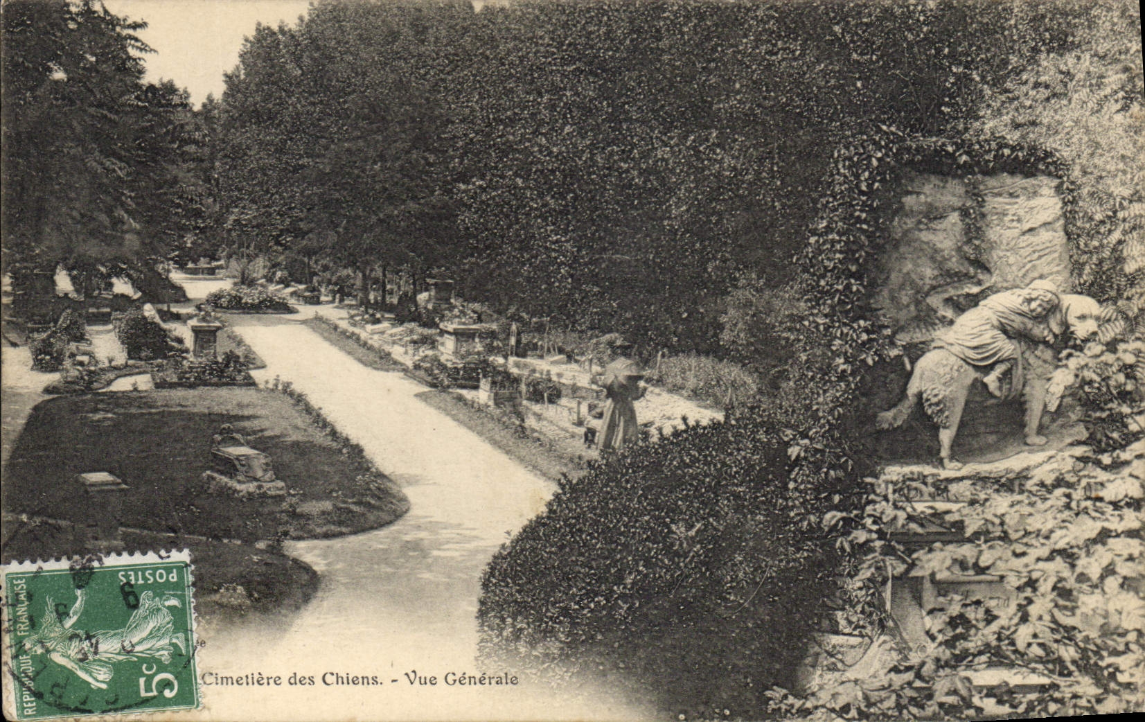 CPA Asnieres Cimetiere des Chiens Vue generale