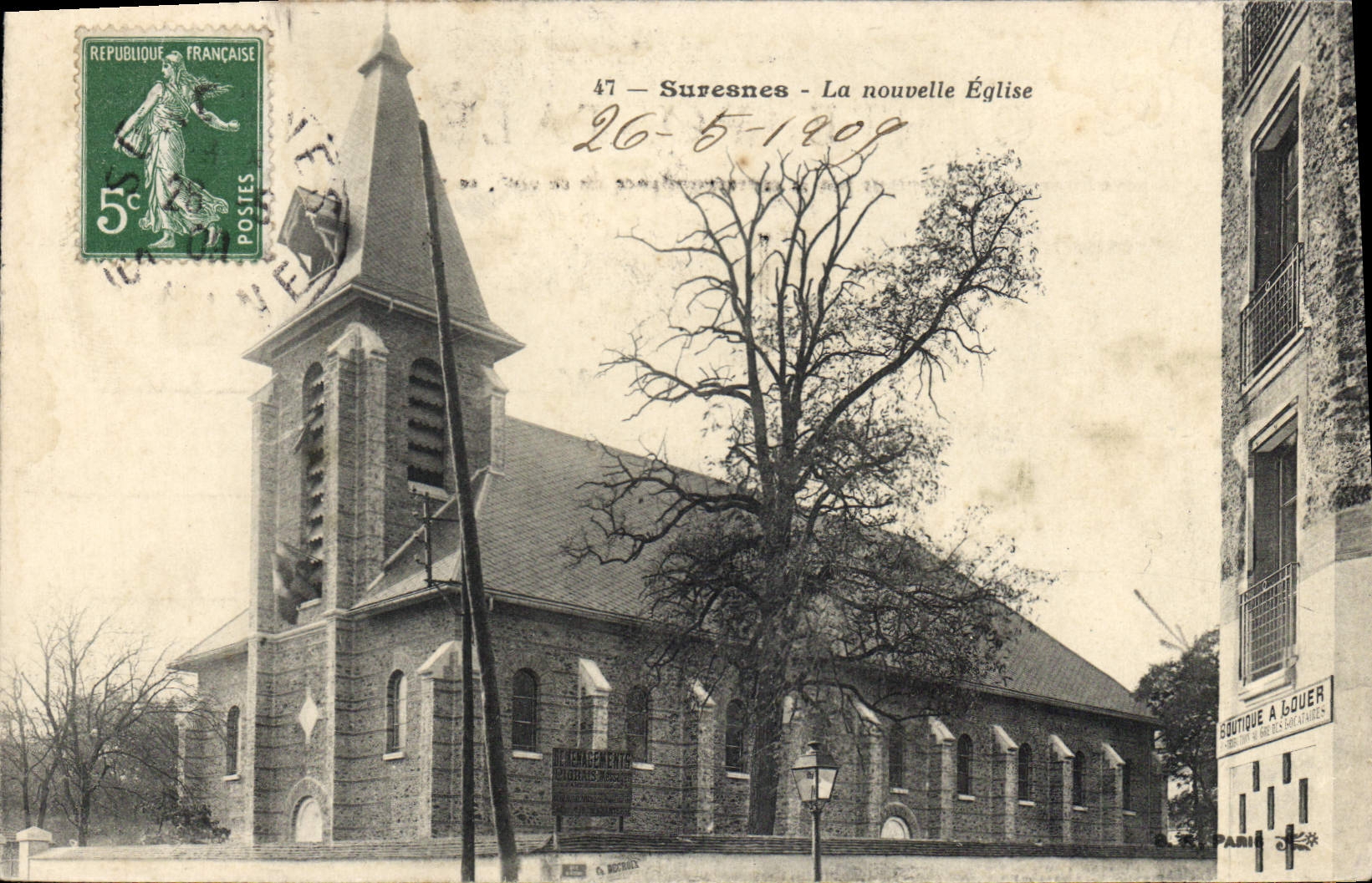 CPA Suresnes La Nouvelle Eglise