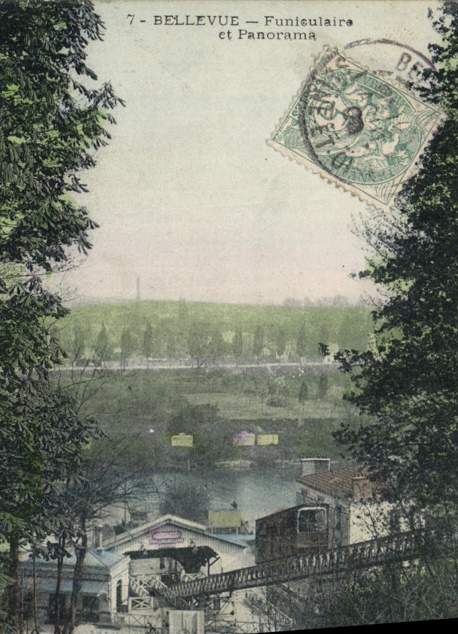 CPA Bellevue Funiculaire et Panorama
