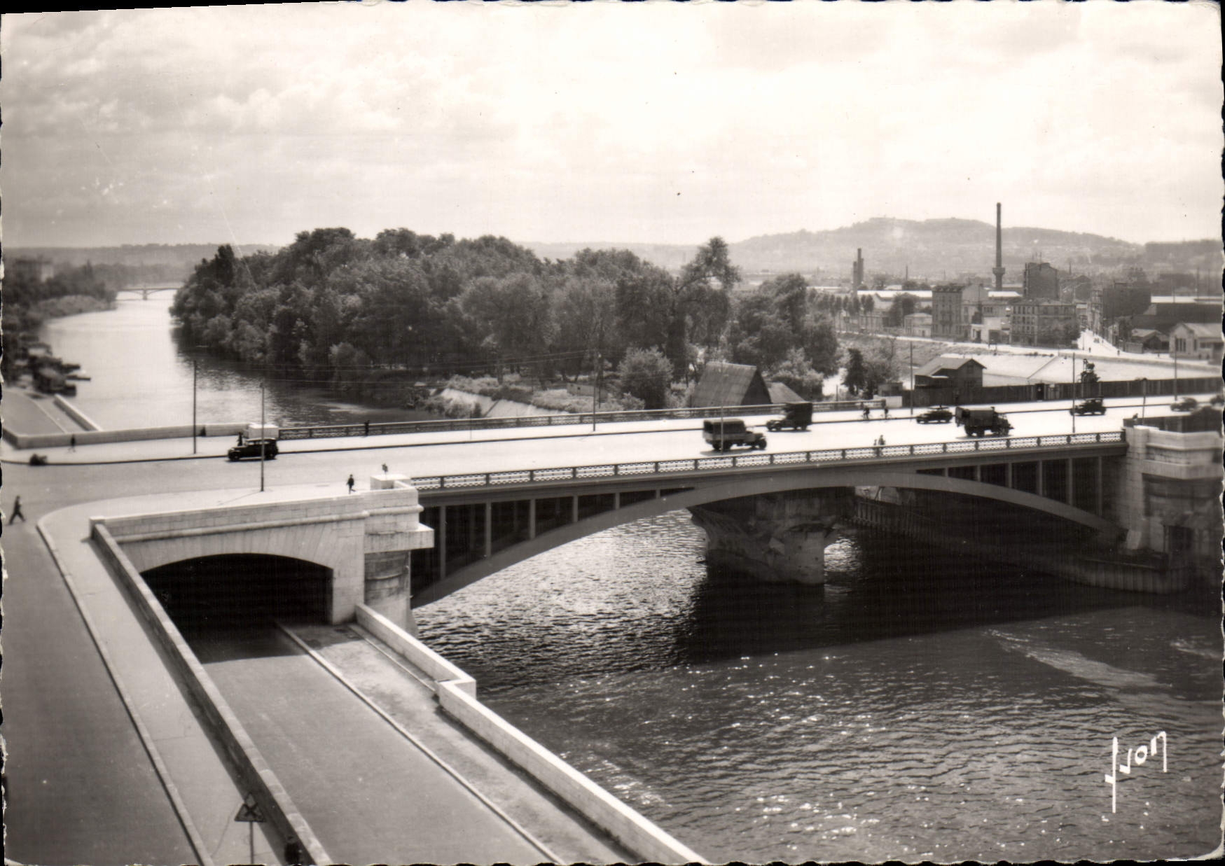 CPSM Neuilly sur Seine Le Pont de Neuilly cote Neuilly