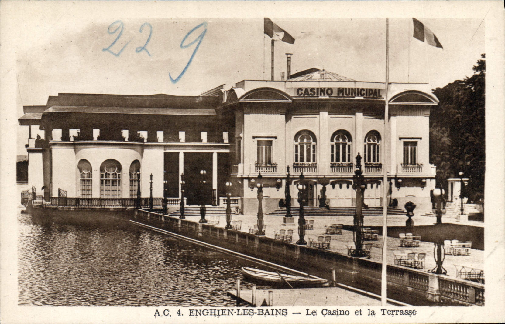 CPA Enghien les Bains Le Casino et la Terrasse