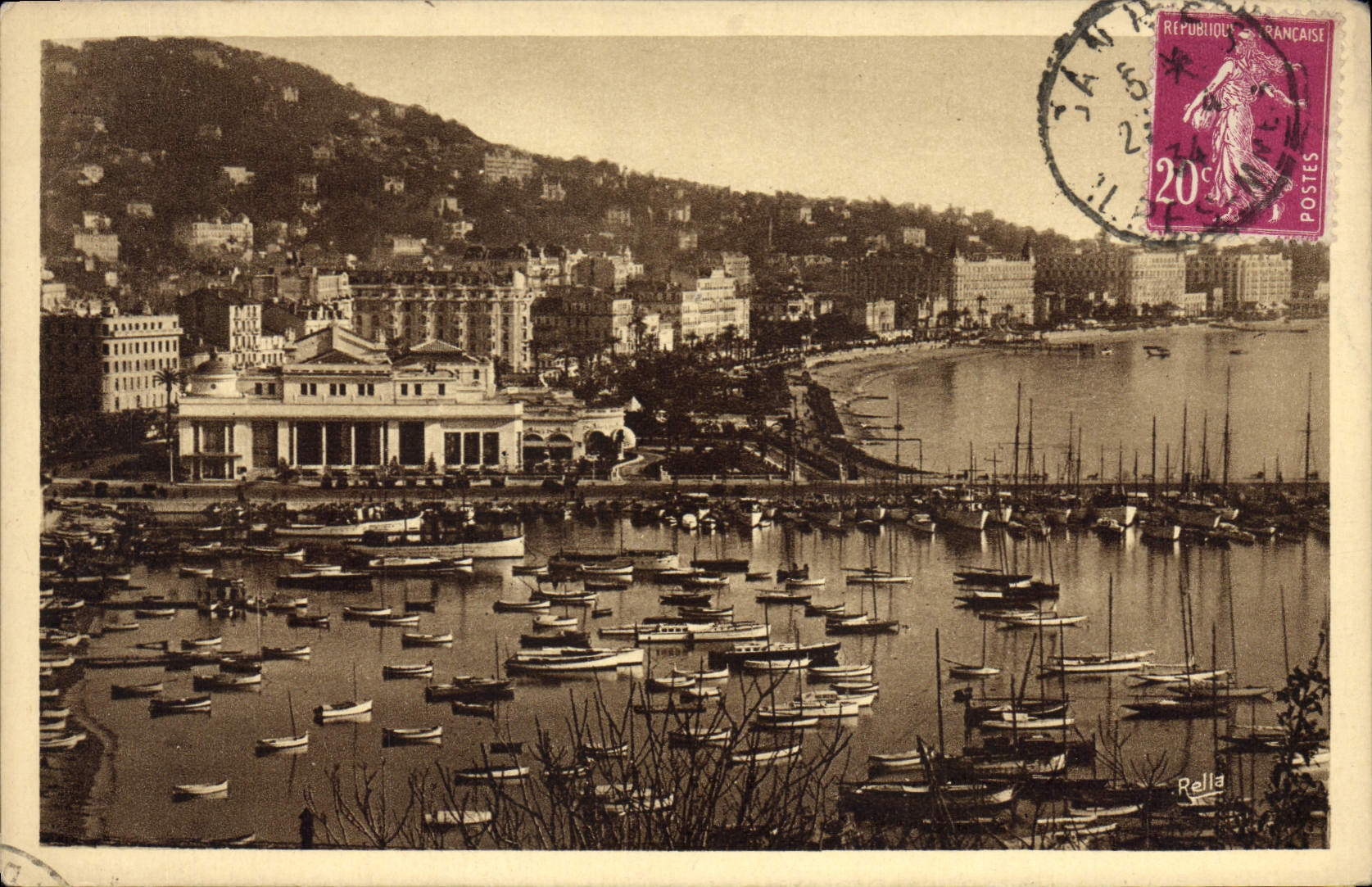 CPA Cannes vue generale prise du mont Chevalier