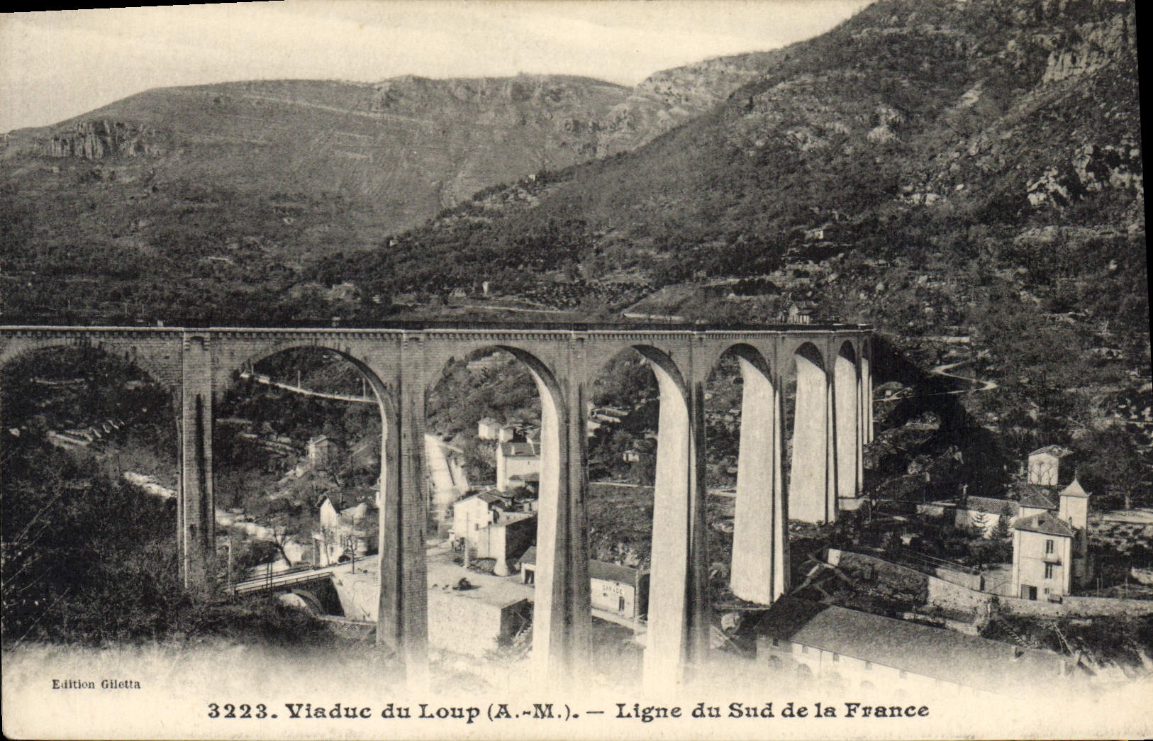 CPA Viaduc du Loup Ligne du Sud de la France