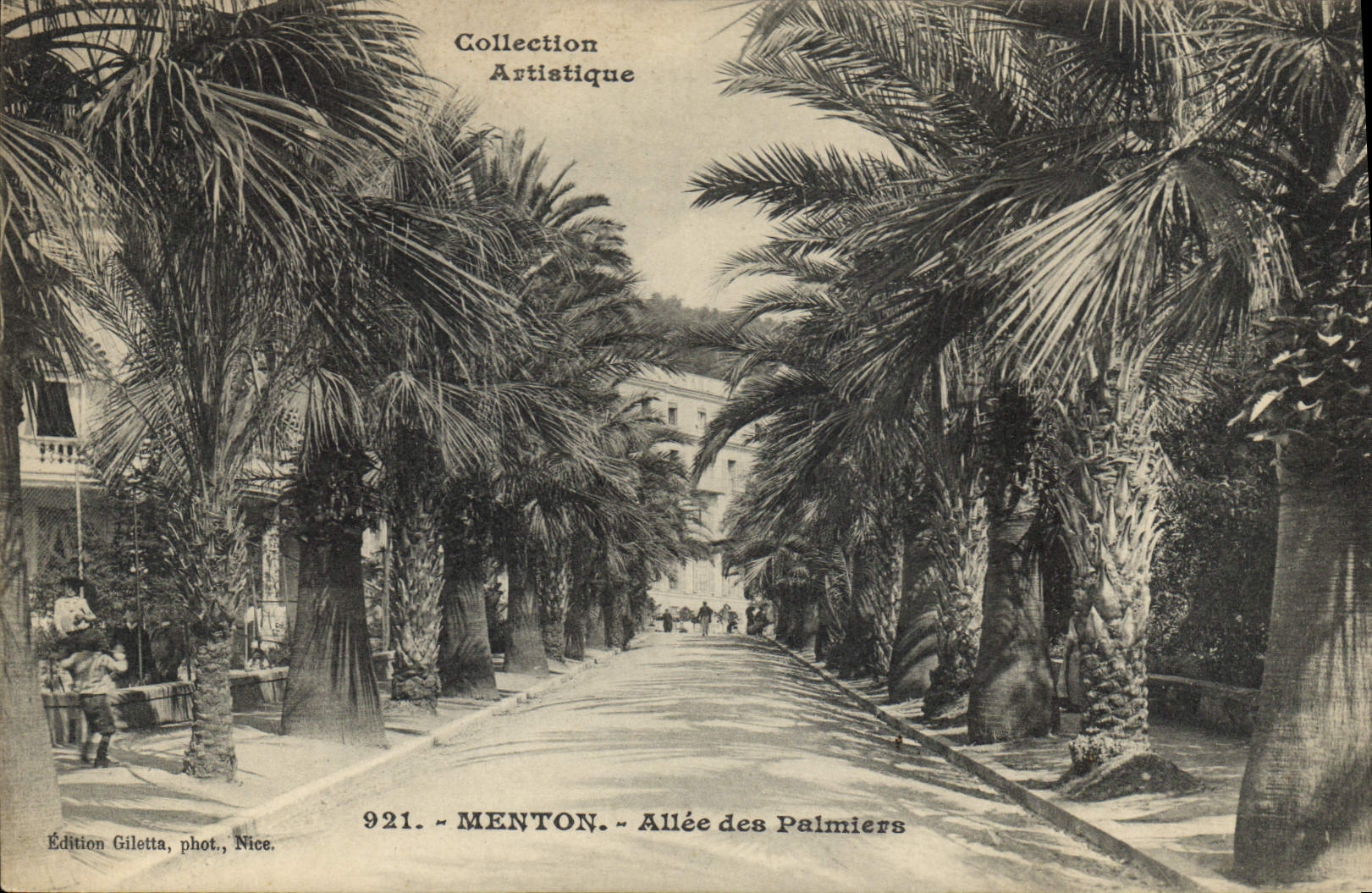 CPA Menton Allee des Palmiers