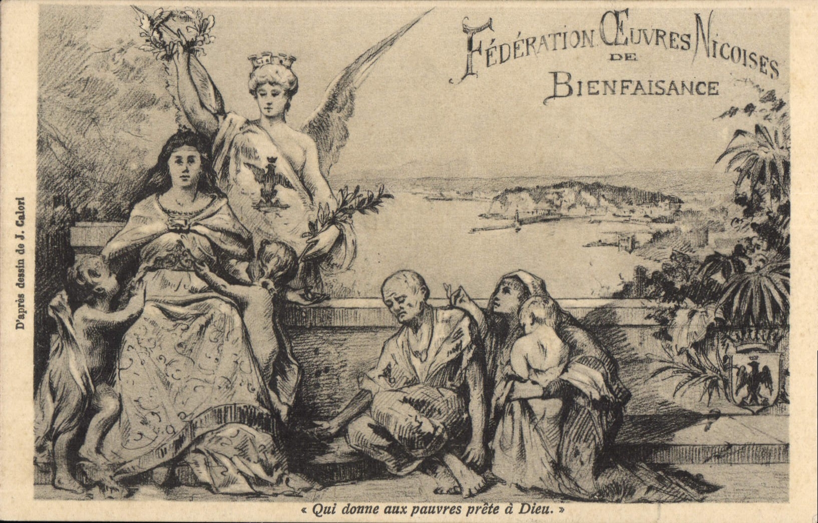 CPA fédération des œuvres niçoises de bienfaisance