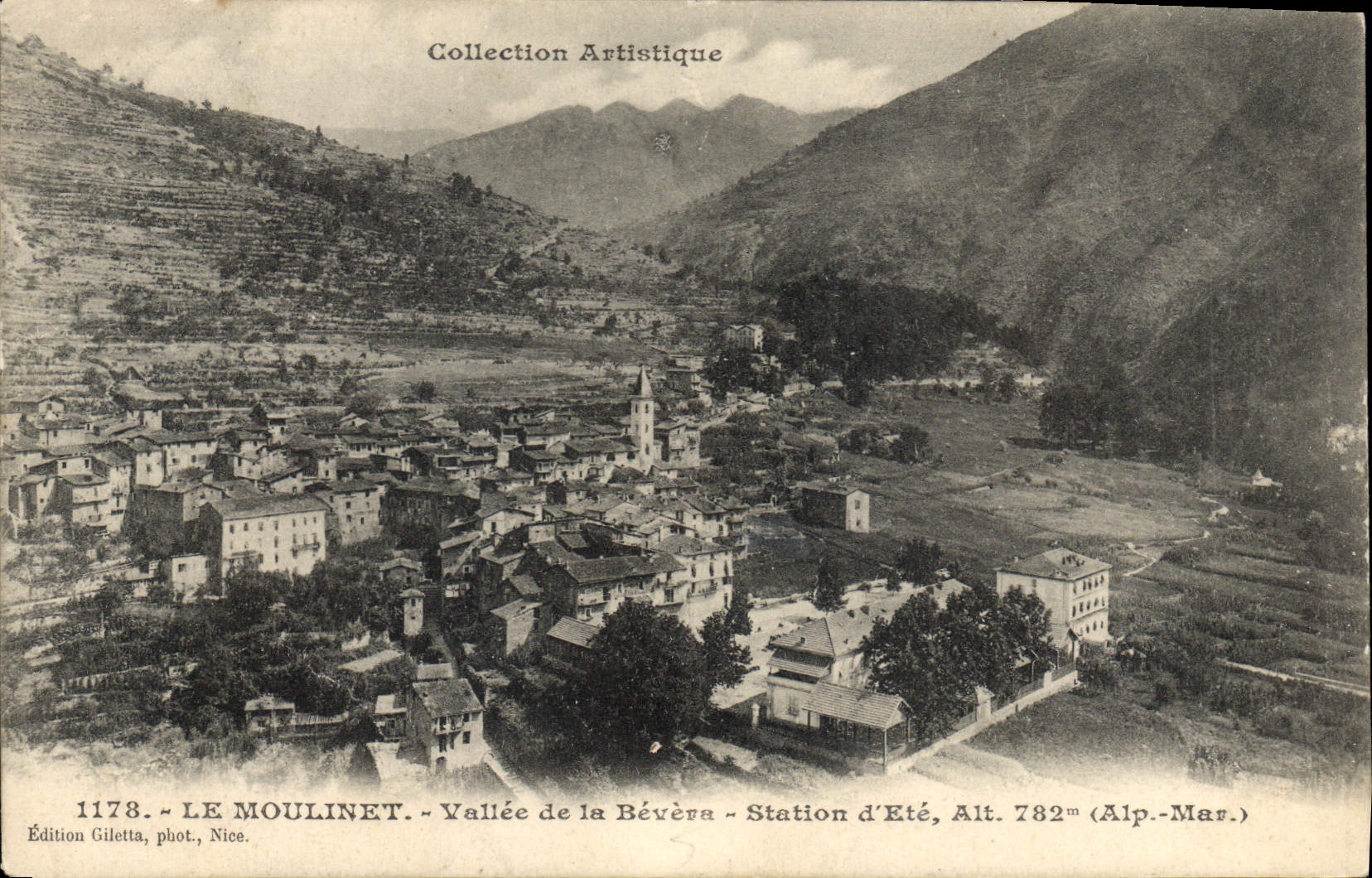 CPA Le Moulinet Valee de la Bevera Station d'ete