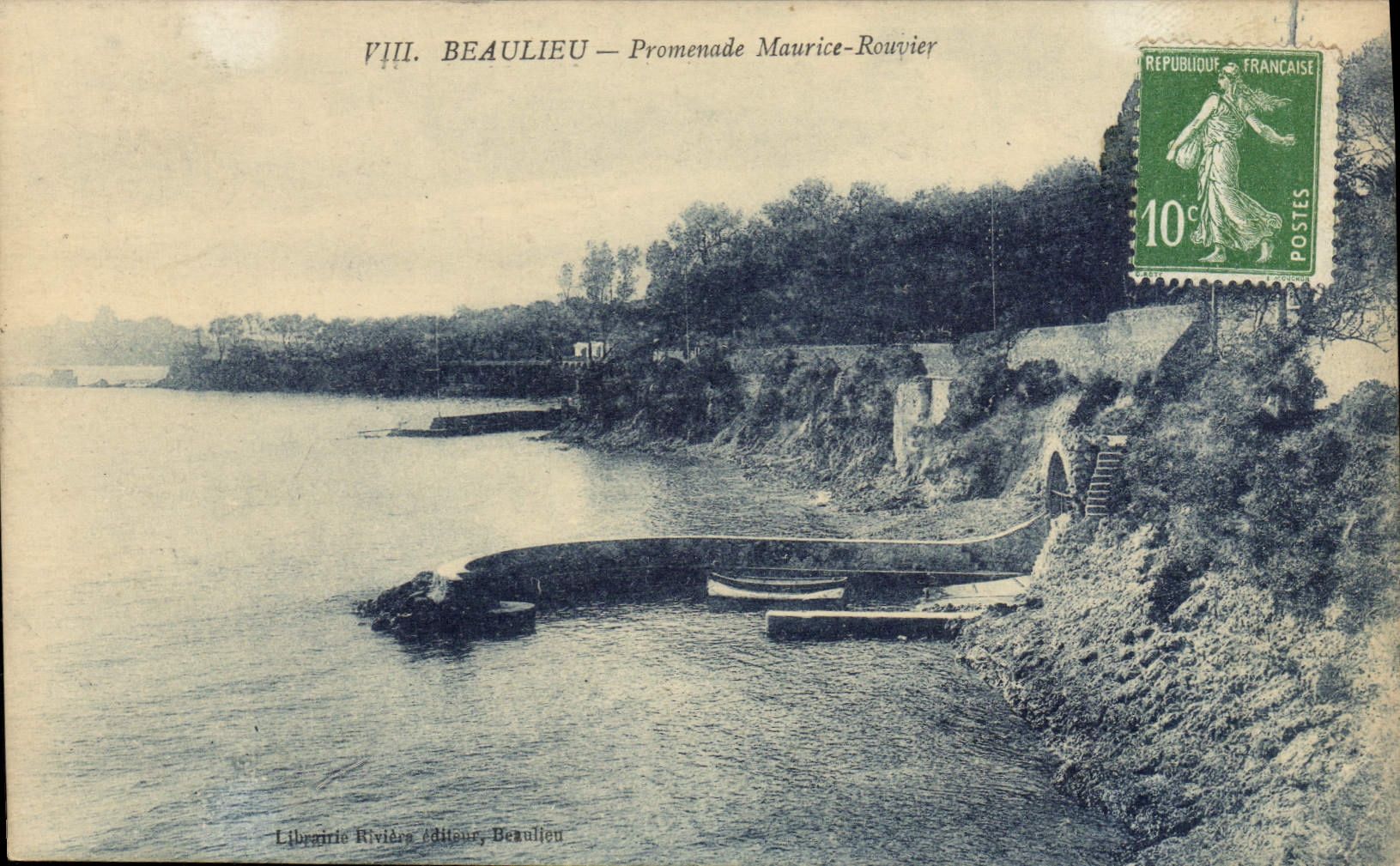 CPA Beaulieu Promenade Maurice Rouvier