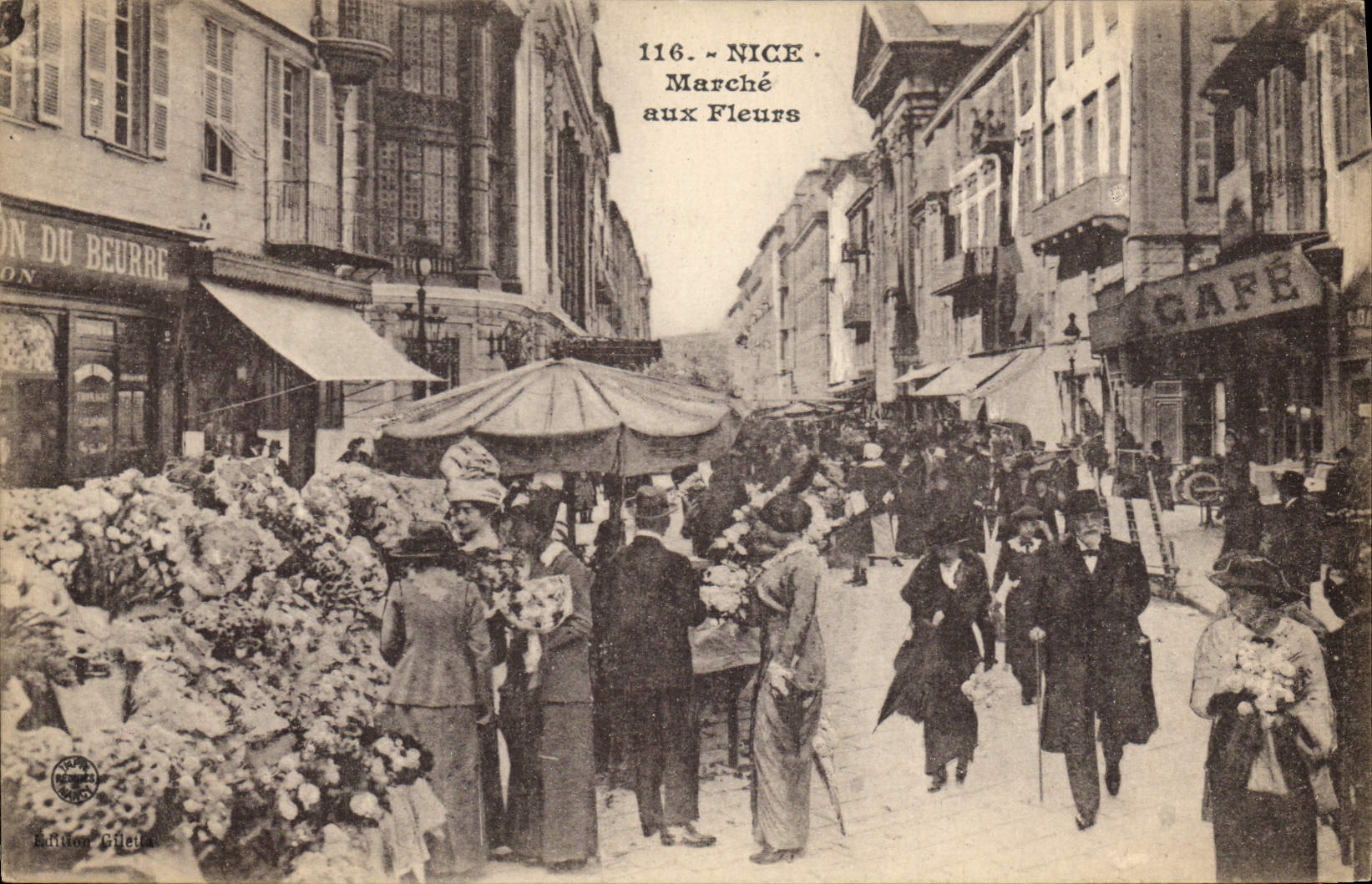 CPA Nice Marché aux Fleurs