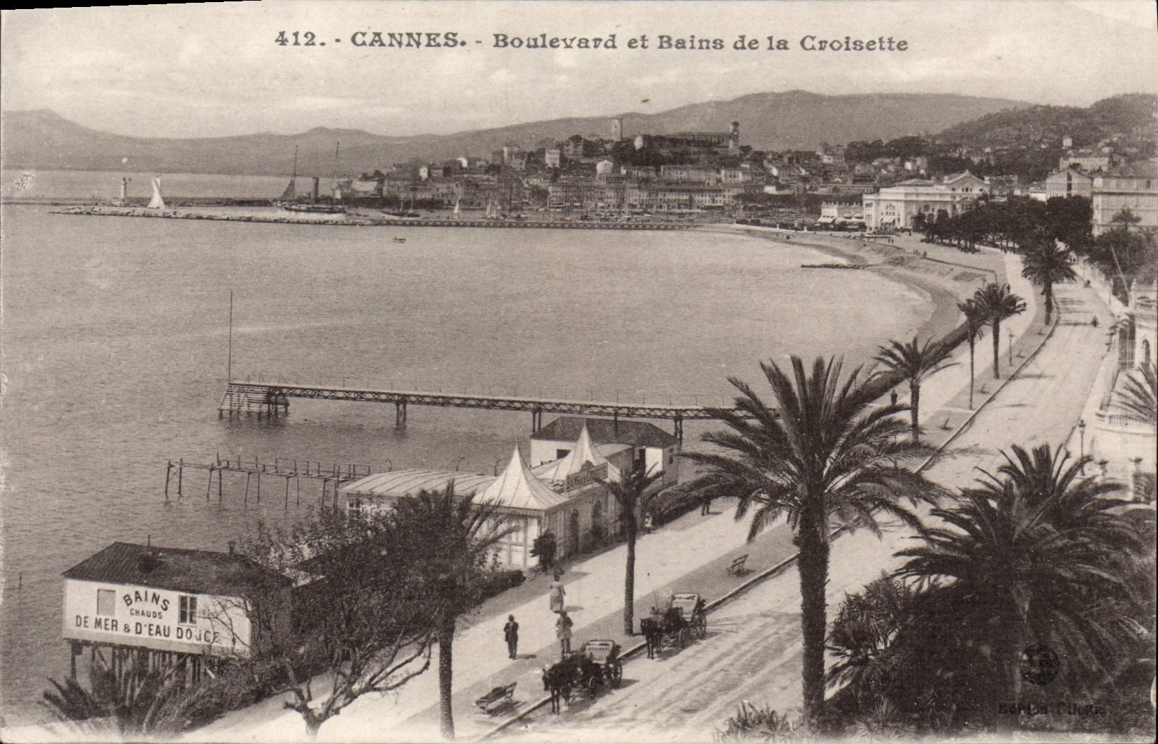 CPA Cannes Boulevard et Bains de la Croisette