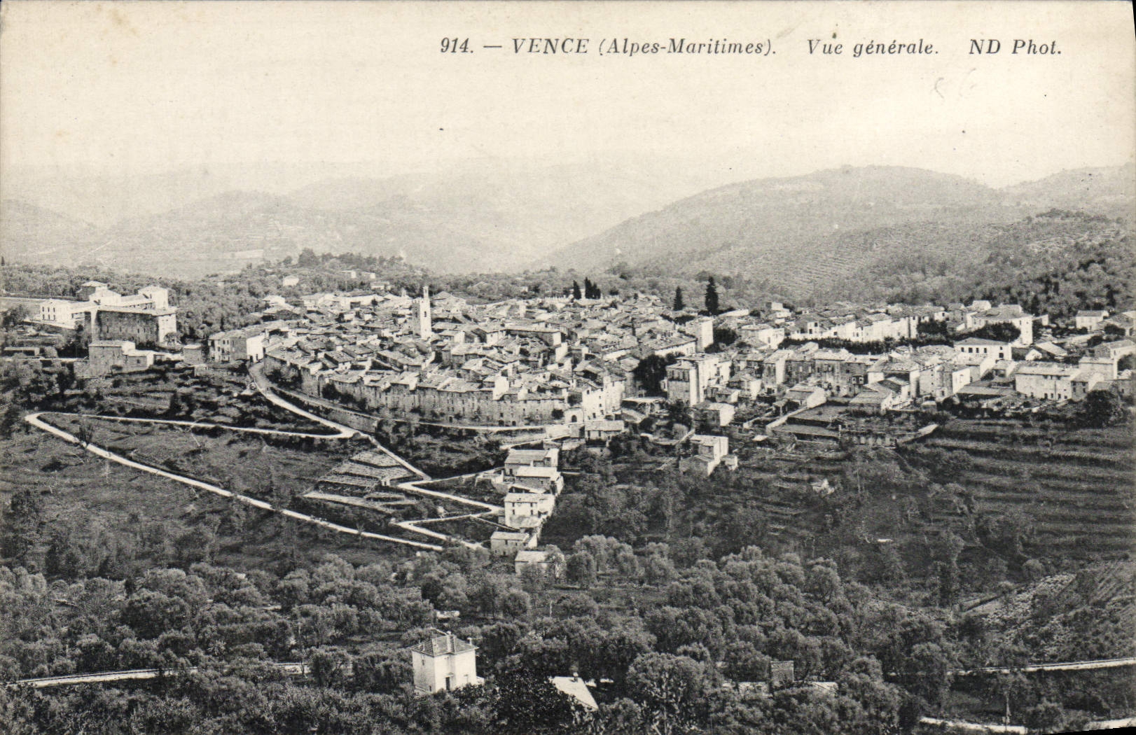 CPA Vence Vue generale