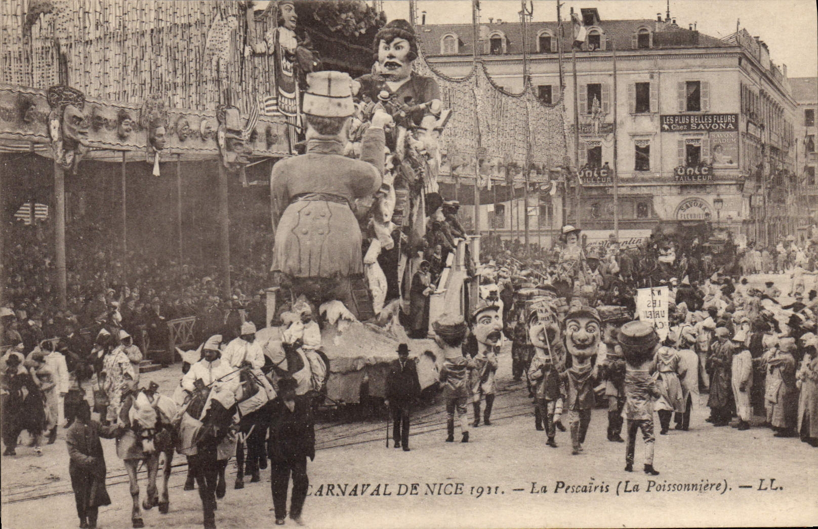 CPA Carnaval de Nice 1921 La Pescairis (La Poissonniere)