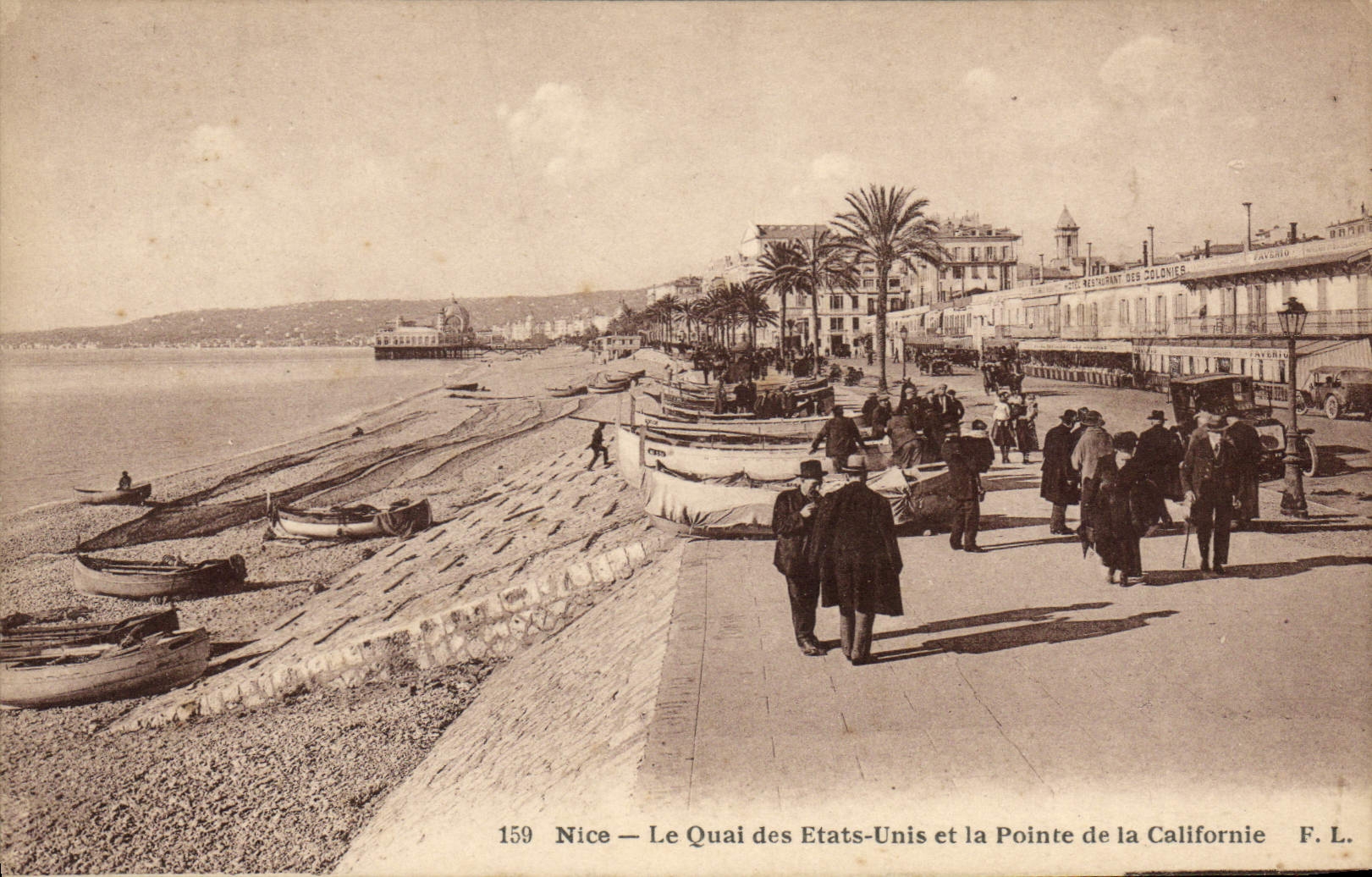 CPA Nice Le Quai des Etats Unis et la Pointe de la Californie