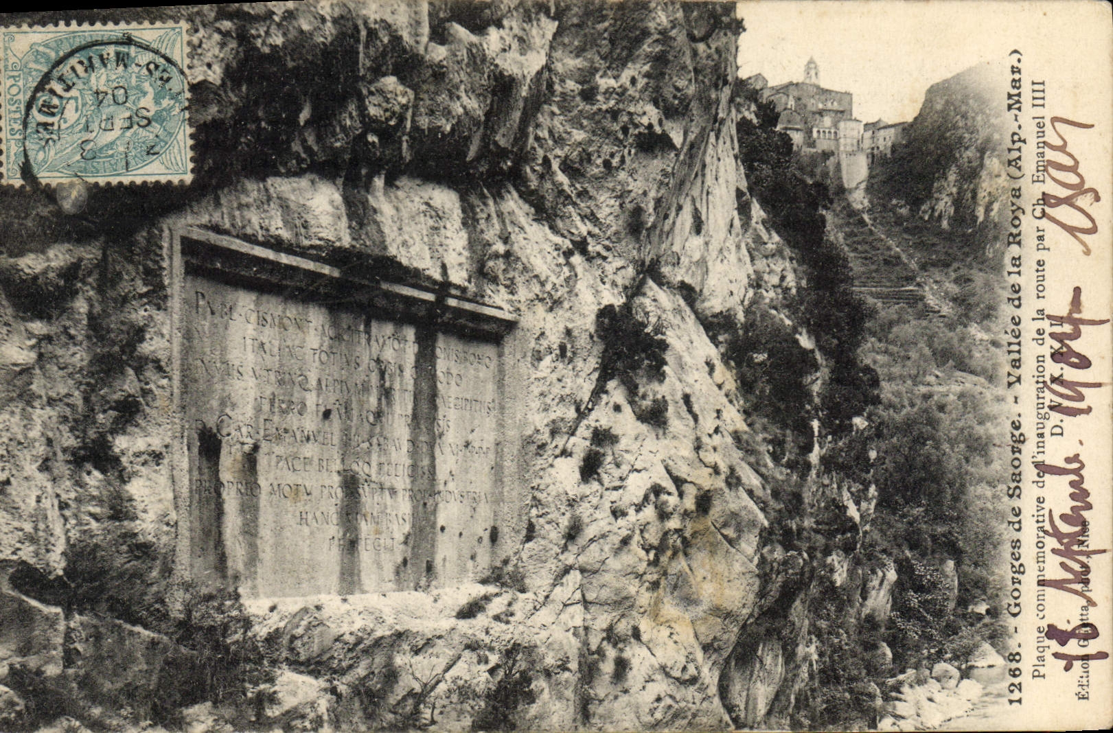 CPA Gorges de Saorge Vallee de la Roya