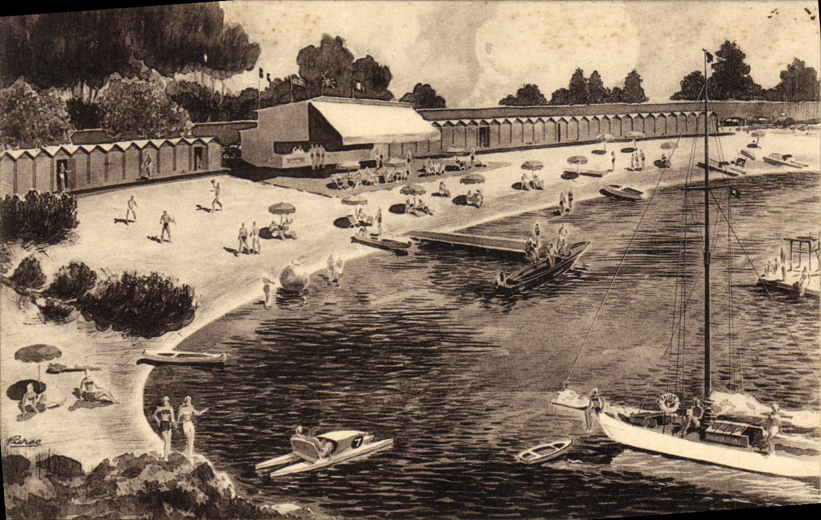 CPA Plage de la Garoupe Cap d'Antibes