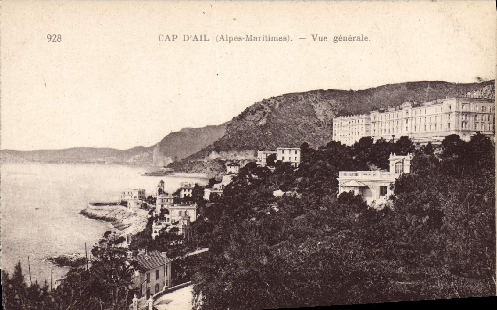 CPA Cap d'Ail Vue generale