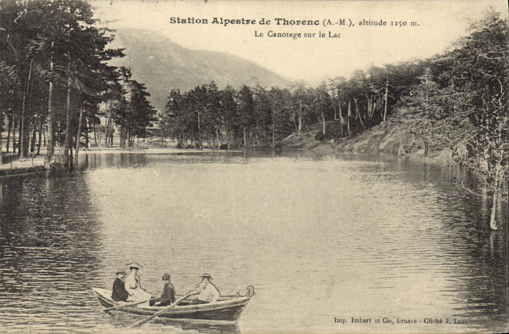 CPA Station Alpestre de Thorenc La Canotage sur le lac