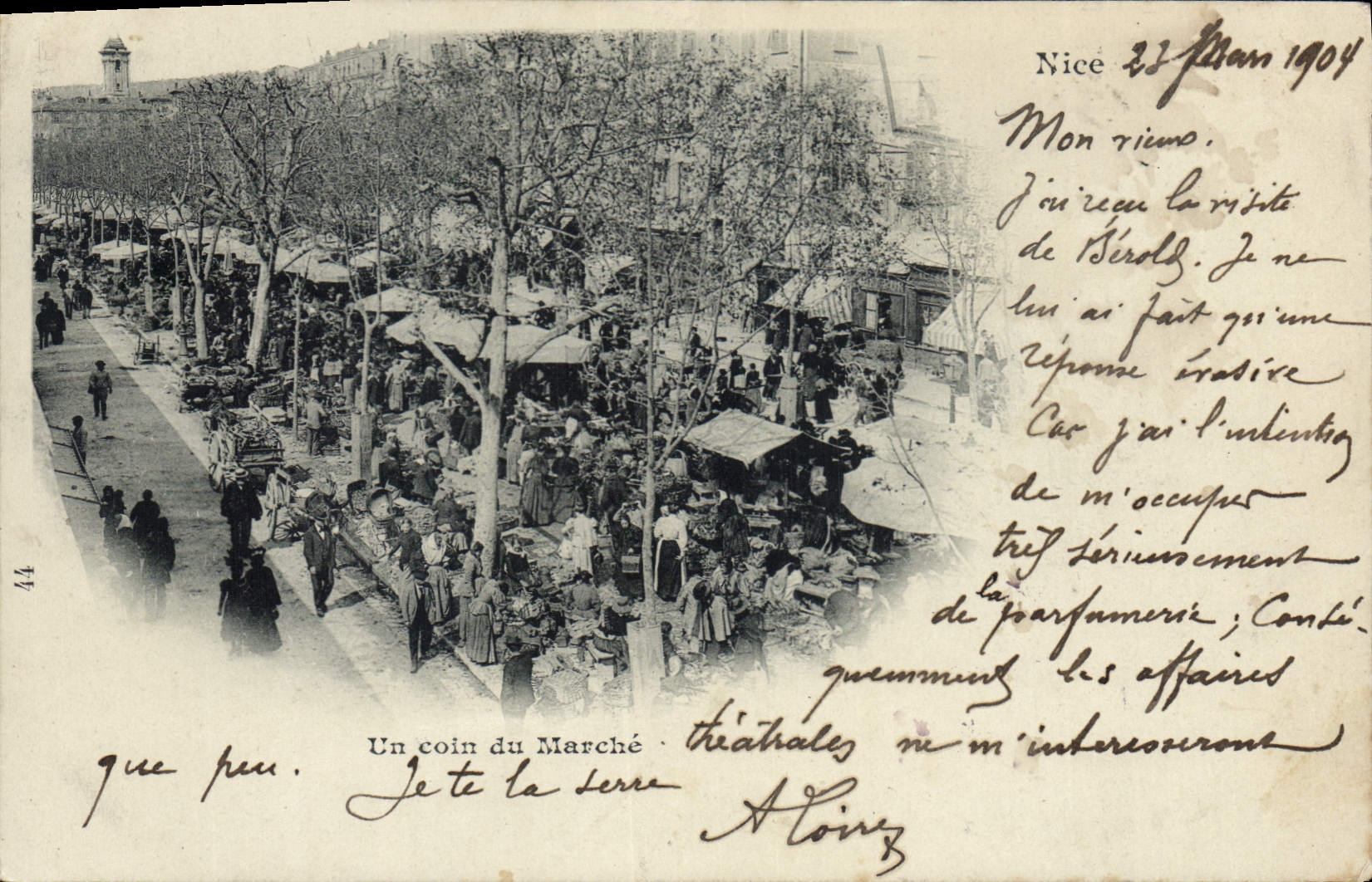 CPA Nice Un coin du Marché