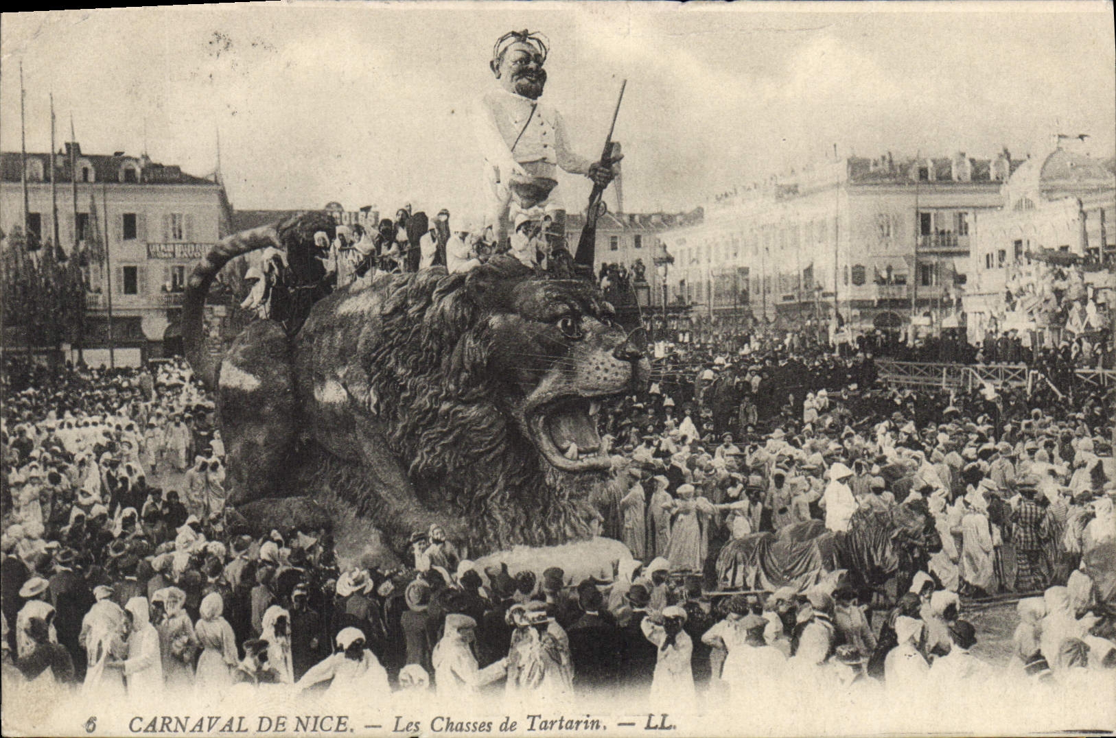 CPA Carnaval de Nice Les Chasses de Tartarin